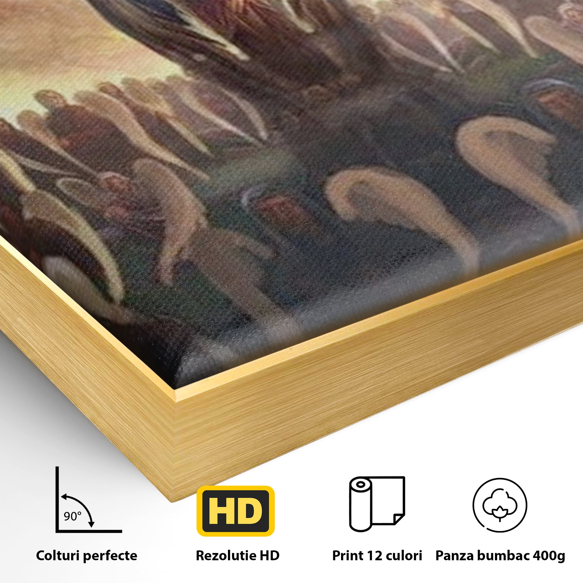 Leinwandbilder Leinwandbilder Premium LuxCanva® H1025 Himmlische Heerscharen, Engel, Himmel, Himmel, Licht, Licht, Flut, Göttlich, Kraft, Segen, Seligkeit, Wohnen, Schlafzimmer