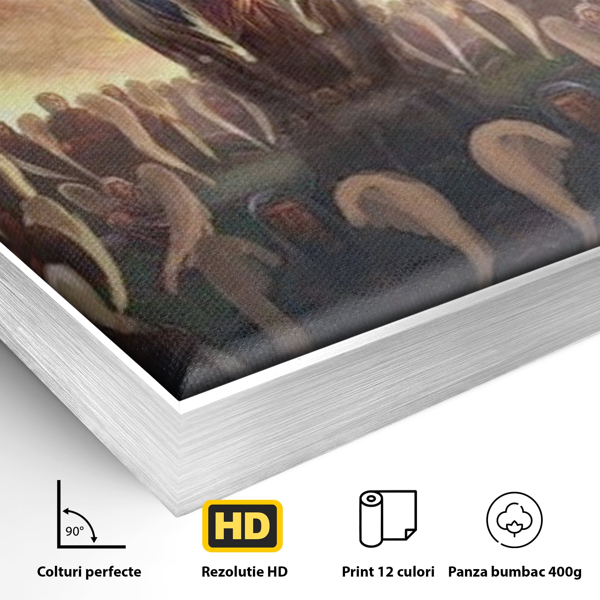 Leinwandbilder Leinwandbilder Premium LuxCanva® H1025 Himmlische Heerscharen, Engel, Himmel, Himmel, Licht, Licht, Flut, Göttlich, Kraft, Segen, Seligkeit, Wohnen, Schlafzimmer