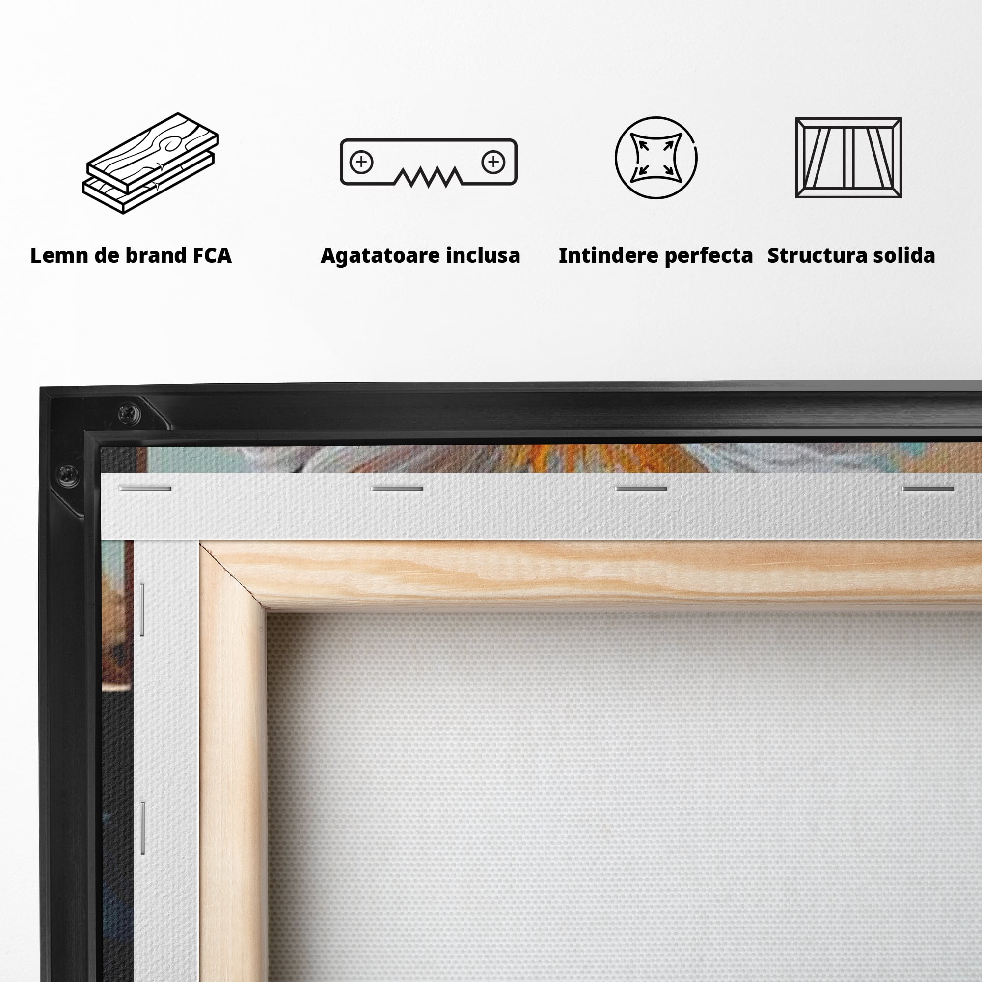 Tablou Canvas Premium LuxCanva® H1026 Crucea cu Flori ,  Flori, Cruce, Delicatete, Gingasie, Speranta, Puritate, Univers, Cale, Living, Dormitor