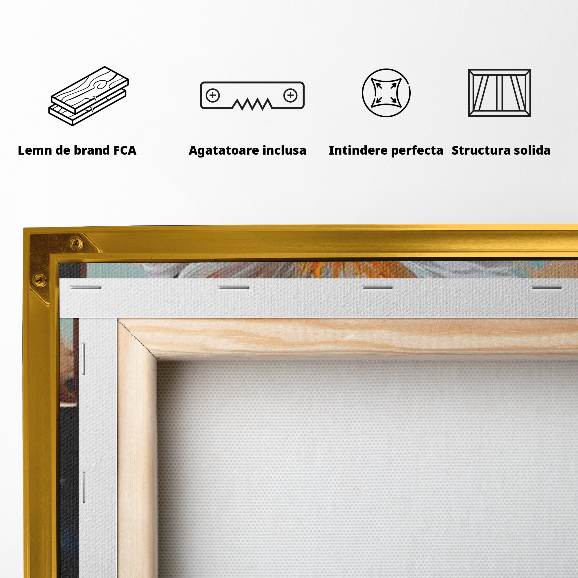Tablou Canvas Premium LuxCanva® H1026 Crucea cu Flori ,  Flori, Cruce, Delicatete, Gingasie, Speranta, Puritate, Univers, Cale, Living, Dormitor