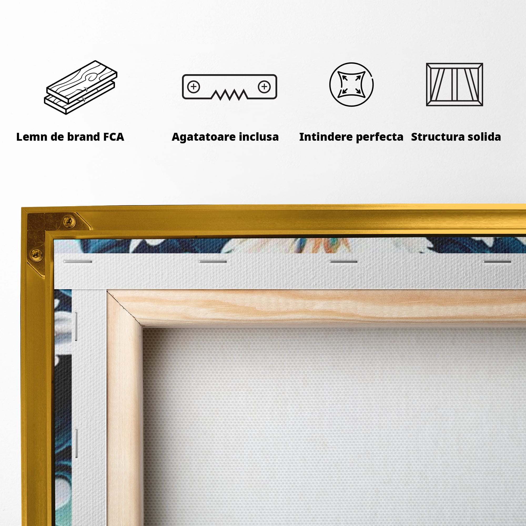 Tablou Canvas Premium LuxCanva® H1028 Puterea Crucii din Flori , Maiestrie, Arta, Cruce, Flori, Credinta, Inspiratie, Pace, Suflet, Armonie, Living