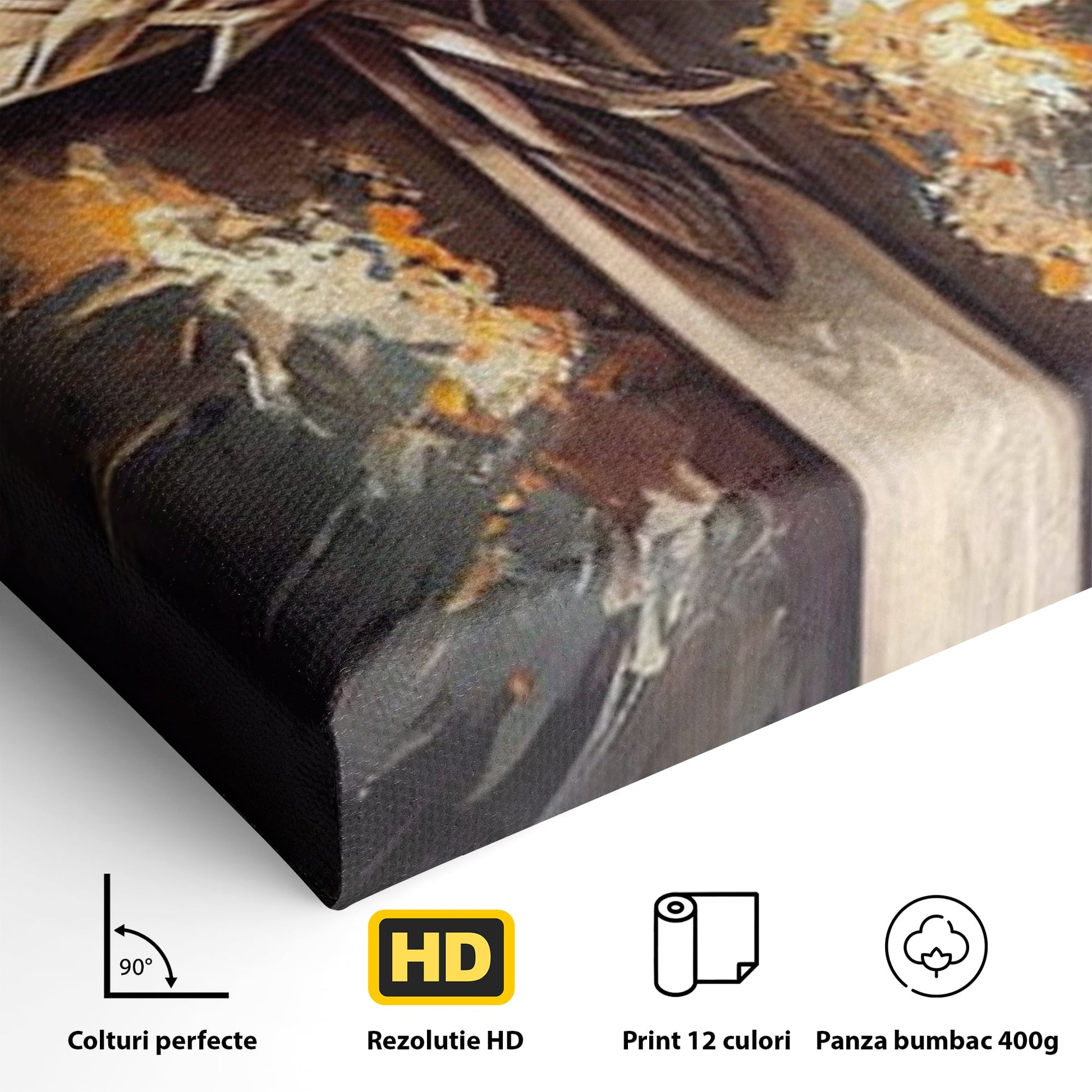 Tablou Canvas Premium LuxCanva® H1029 Ecoul Sacru al Jerfei , Coroana, Spini, Sacrificiu, Divin, Mantuire, Biblic, Jertfa, Cruce, Living, Dormitor