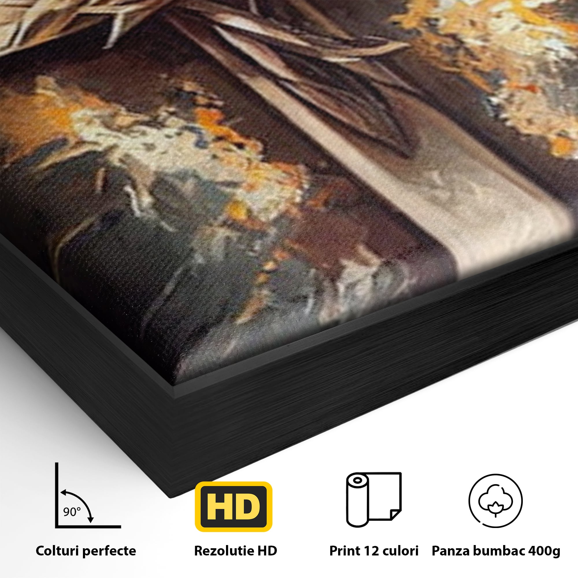 Tablou Canvas Premium LuxCanva® H1029 Ecoul Sacru al Jerfei , Coroana, Spini, Sacrificiu, Divin, Mantuire, Biblic, Jertfa, Cruce, Living, Dormitor