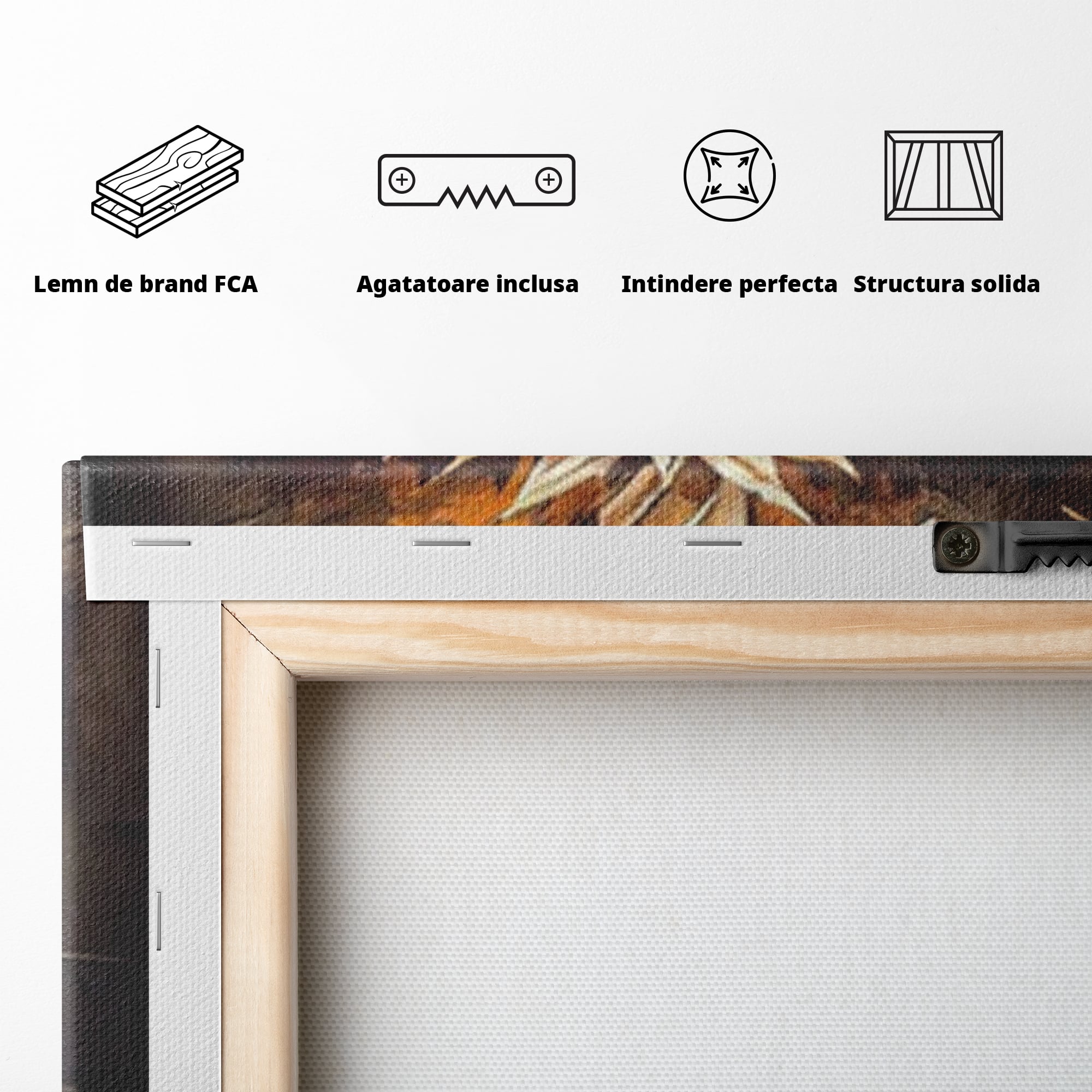 Tablou Canvas Premium LuxCanva® H1029 Ecoul Sacru al Jerfei , Coroana, Spini, Sacrificiu, Divin, Mantuire, Biblic, Jertfa, Cruce, Living, Dormitor