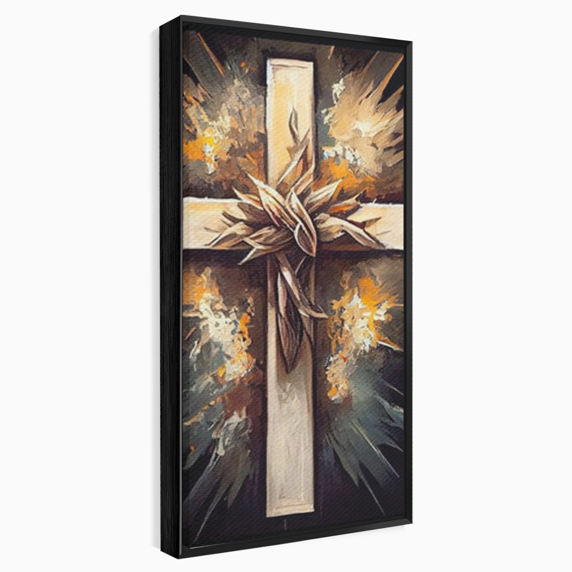 Tablou Canvas Premium LuxCanva® H1029 Ecoul Sacru al Jerfei , Coroana, Spini, Sacrificiu, Divin, Mantuire, Biblic, Jertfa, Cruce, Living, Dormitor