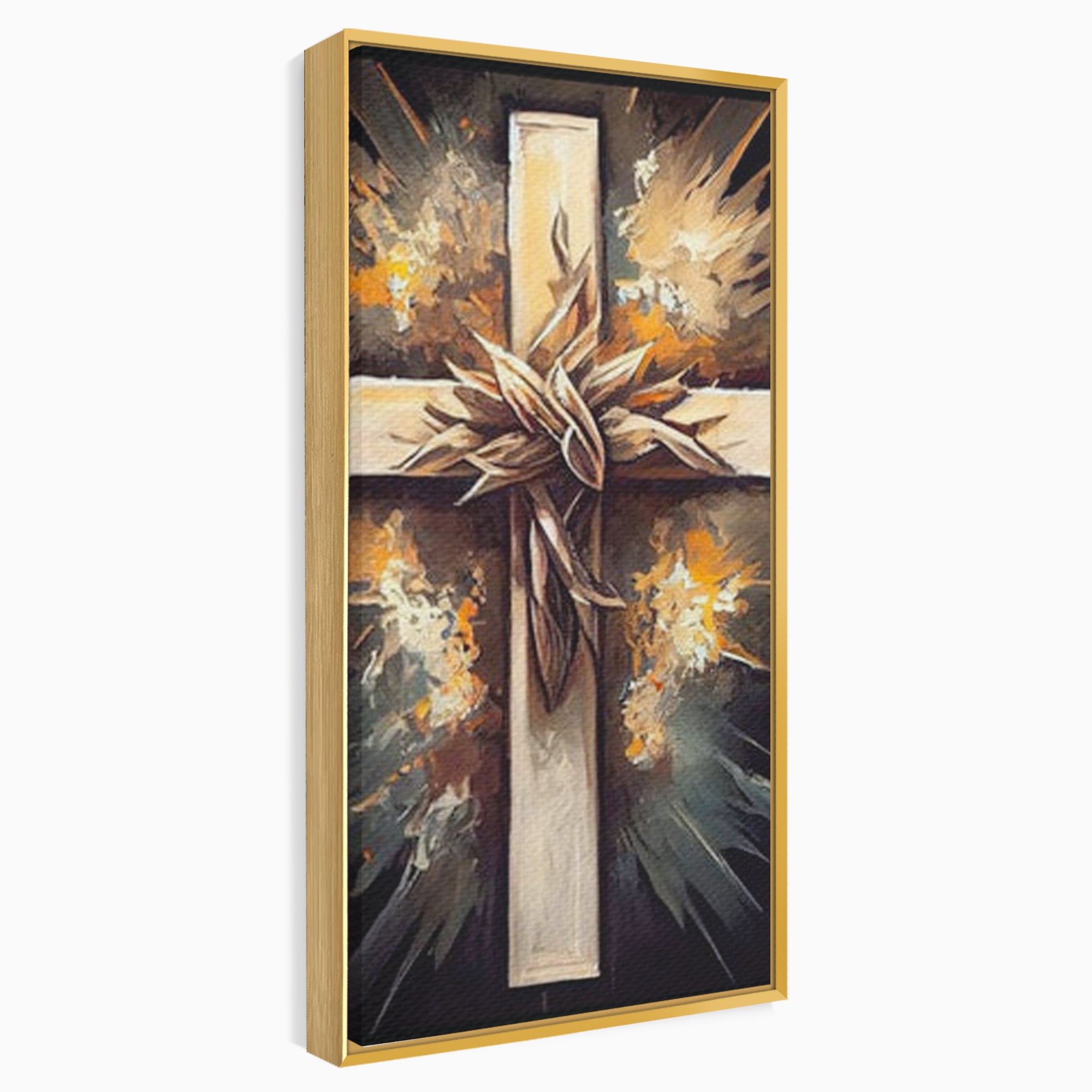 Tablou Canvas Premium LuxCanva® H1029 Ecoul Sacru al Jerfei , Coroana, Spini, Sacrificiu, Divin, Mantuire, Biblic, Jertfa, Cruce, Living, Dormitor