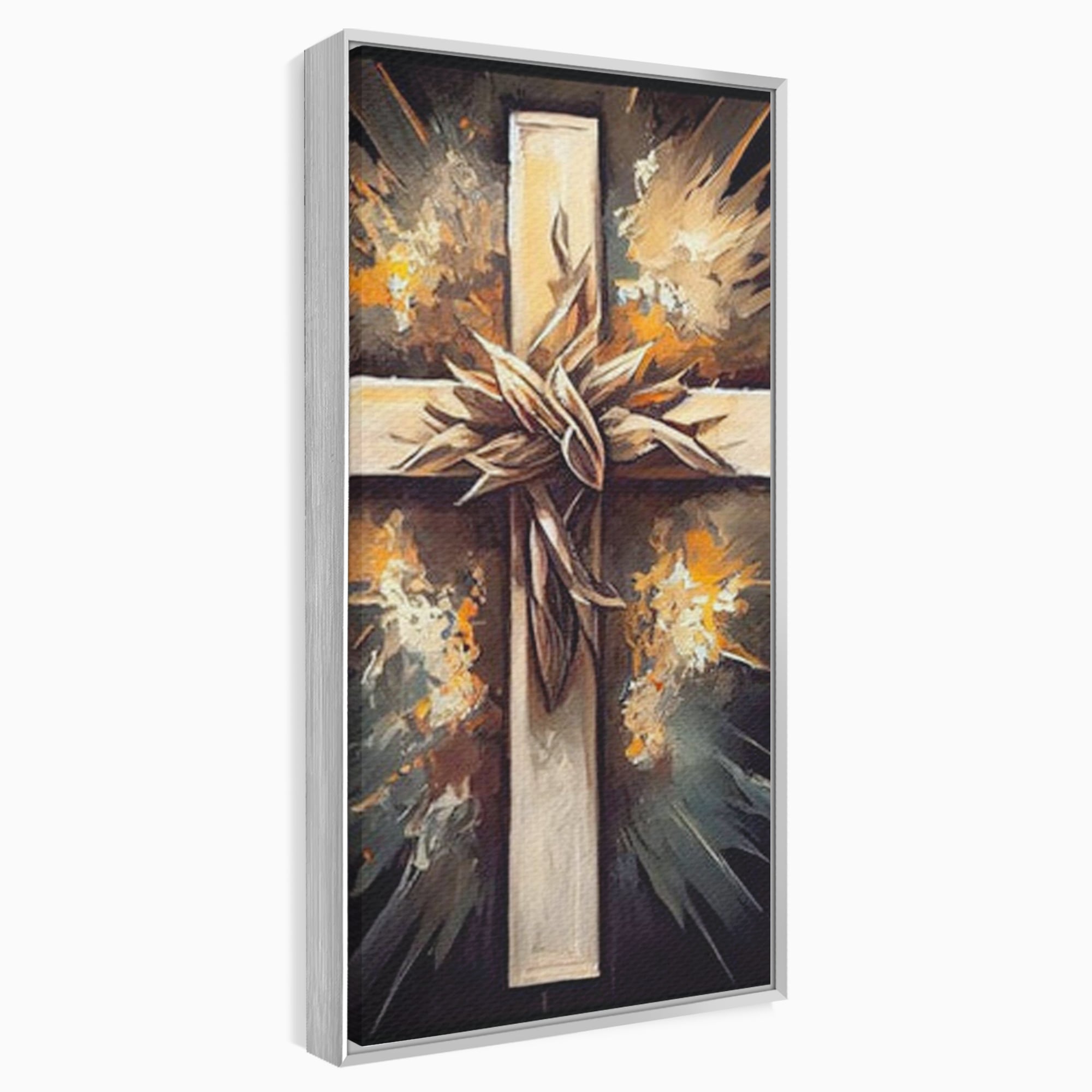 Tablou Canvas Premium LuxCanva® H1029 Ecoul Sacru al Jerfei , Coroana, Spini, Sacrificiu, Divin, Mantuire, Biblic, Jertfa, Cruce, Living, Dormitor