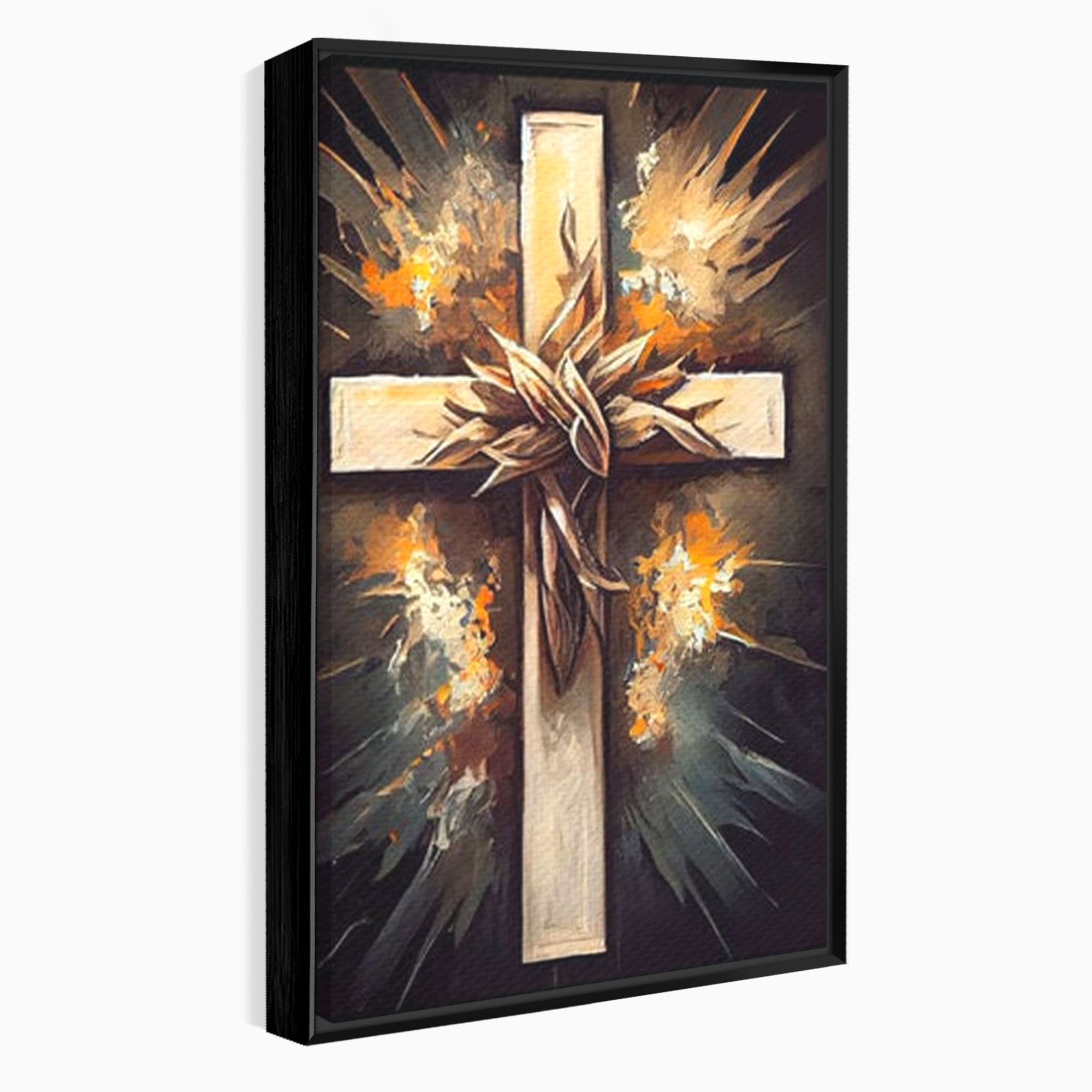 Tablou Canvas Premium LuxCanva® H1029 Ecoul Sacru al Jerfei , Coroana, Spini, Sacrificiu, Divin, Mantuire, Biblic, Jertfa, Cruce, Living, Dormitor