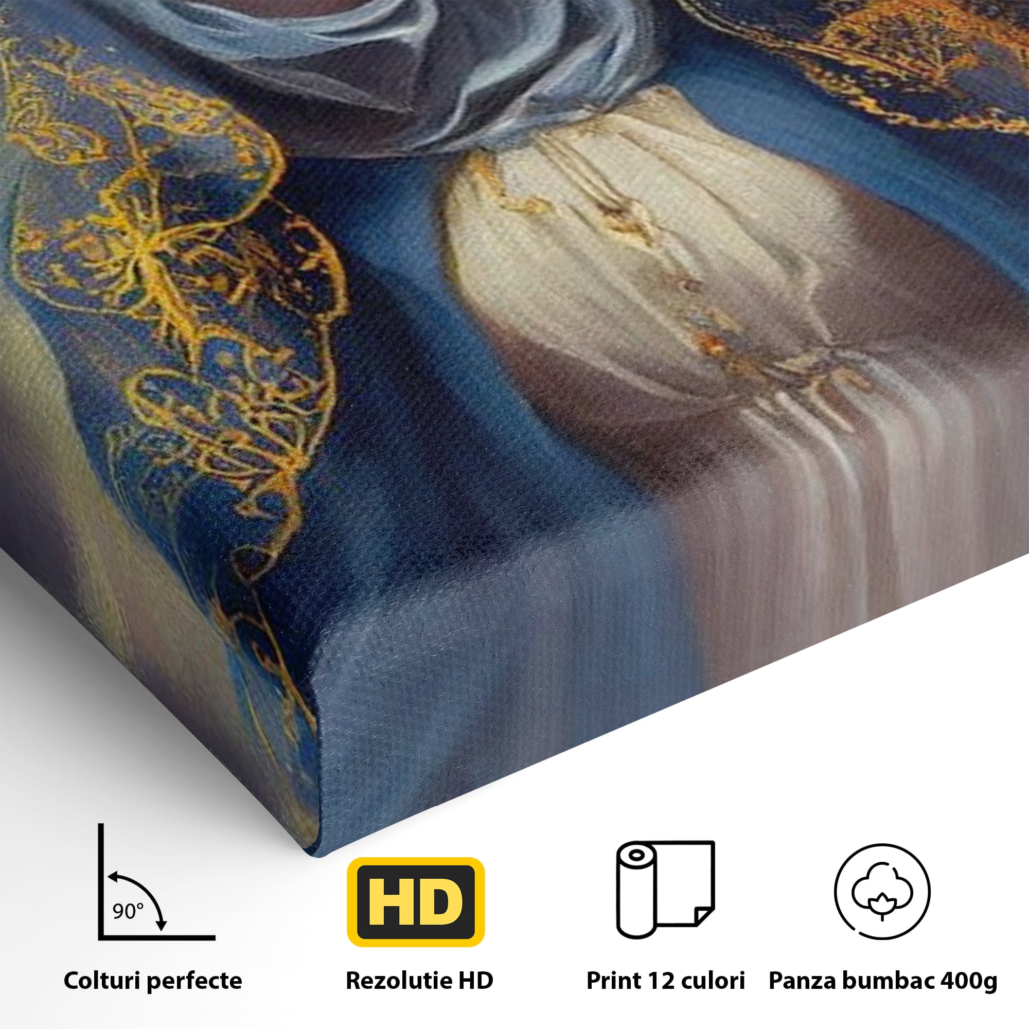 Tablou Canvas Premium LuxCanva® H1031, Divinitate si Gratie, Feciara Maria, Divinitate, Lumina, Credinta, Gratie, Ceresc, Pace Interioara, Spiritualitate, Living, Dormitor
