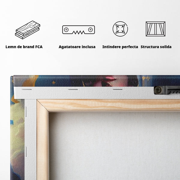 Tablou Canvas Premium LuxCanva® H1031, Divinitate si Gratie, Feciara Maria, Divinitate, Lumina, Credinta, Gratie, Ceresc, Pace Interioara, Spiritualitate, Living, Dormitor