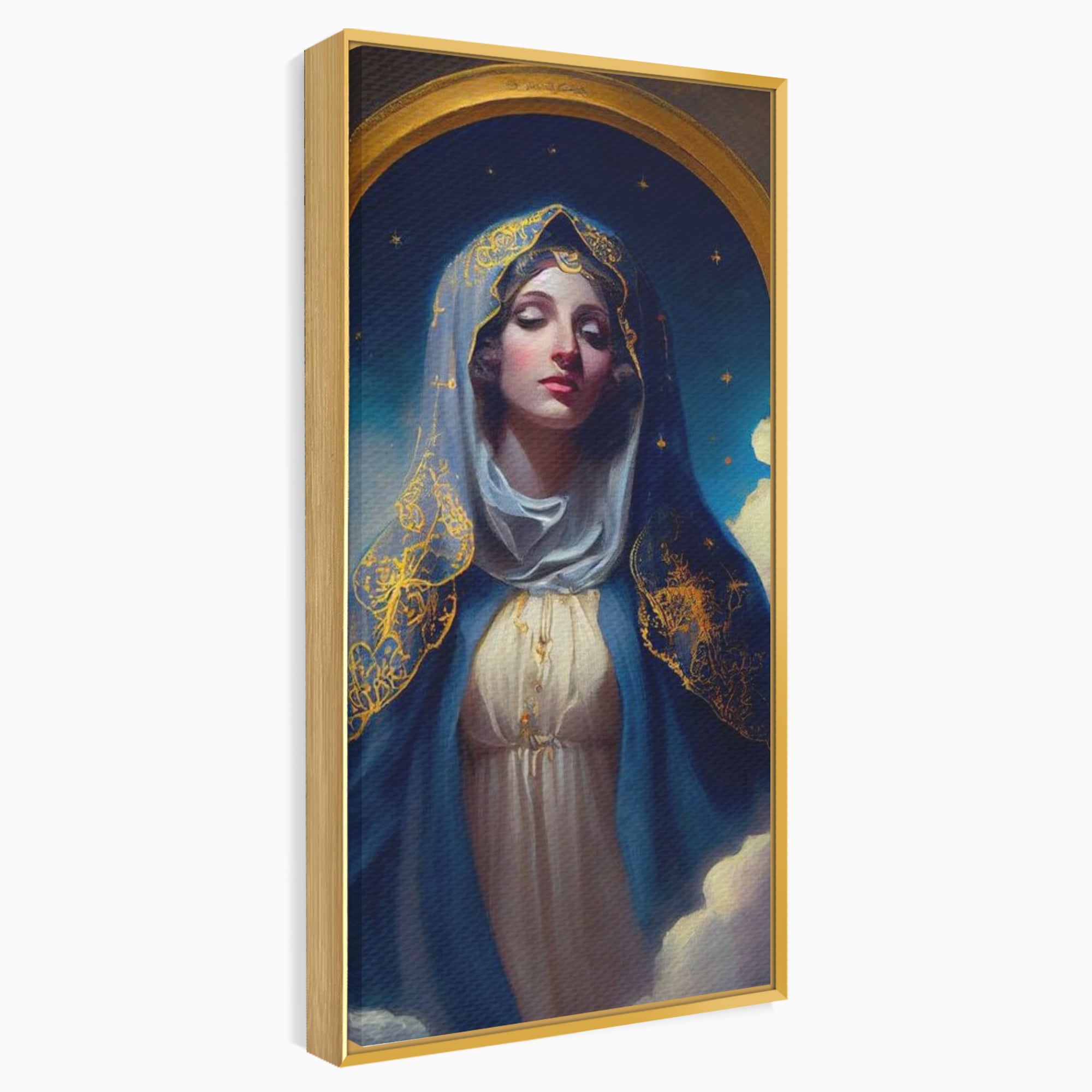 Tablou Canvas Premium LuxCanva® H1031, Divinitate si Gratie, Feciara Maria, Divinitate, Lumina, Credinta, Gratie, Ceresc, Pace Interioara, Spiritualitate, Living, Dormitor