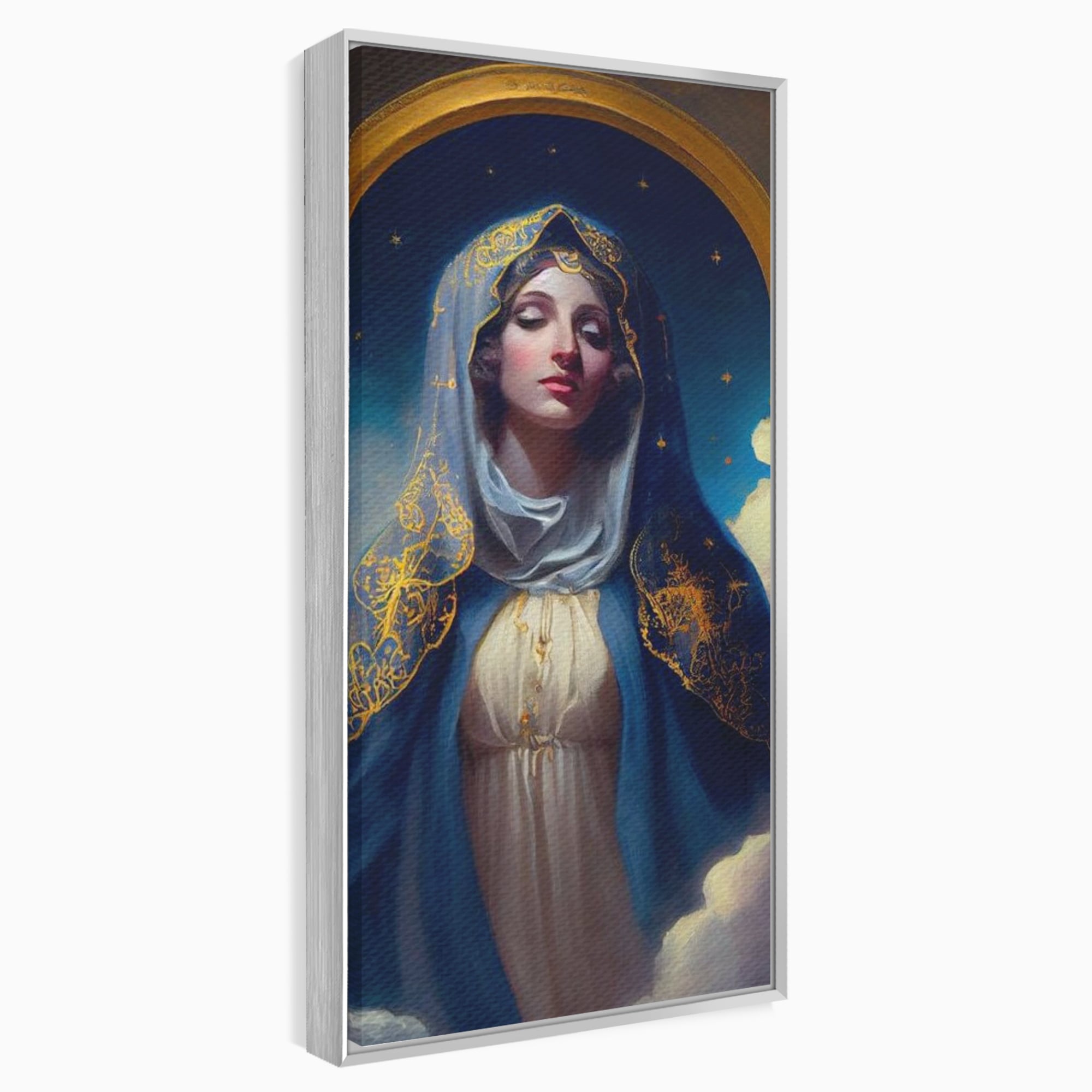 Tablou Canvas Premium LuxCanva® H1031, Divinitate si Gratie, Feciara Maria, Divinitate, Lumina, Credinta, Gratie, Ceresc, Pace Interioara, Spiritualitate, Living, Dormitor
