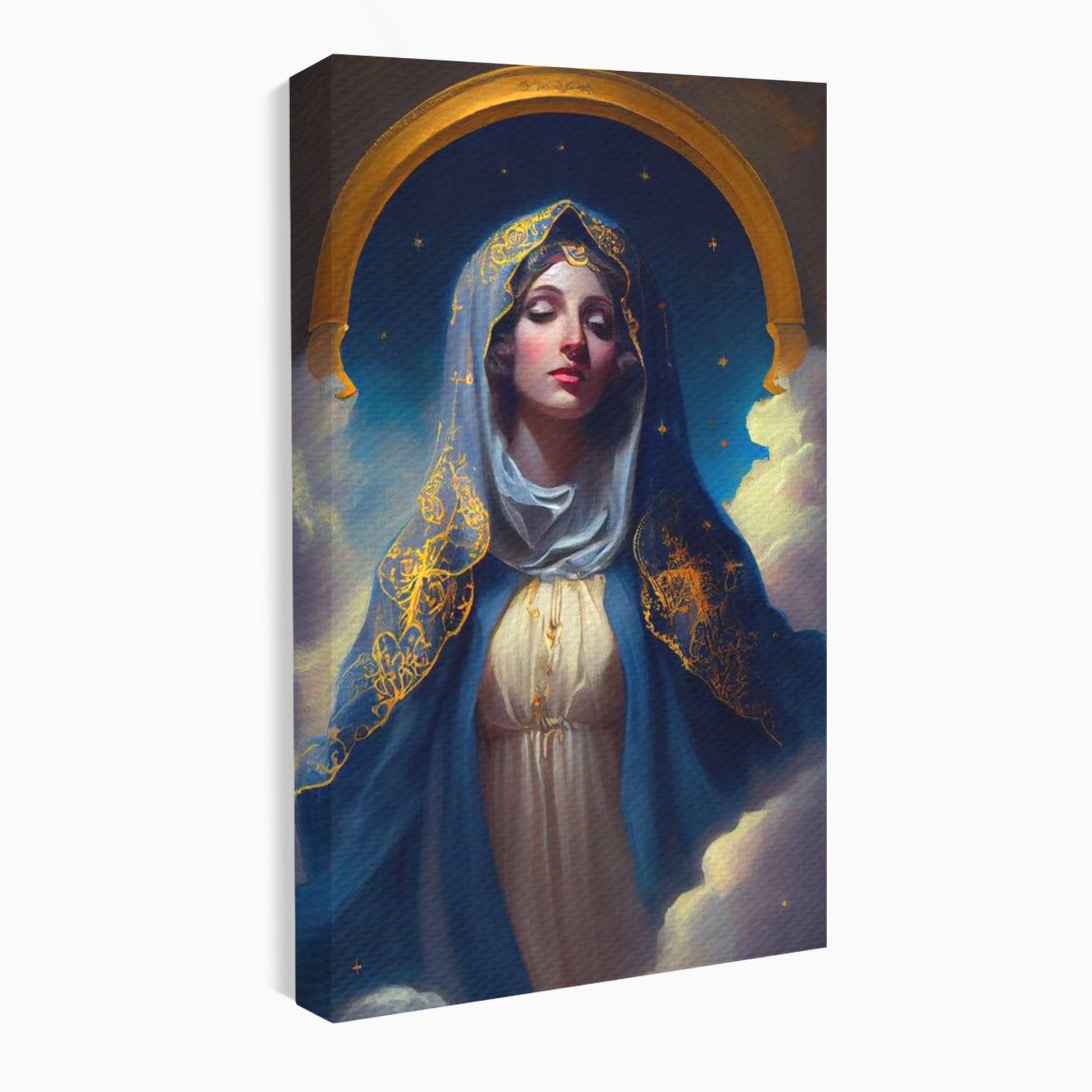 Tablou Canvas Premium LuxCanva® H1031, Divinitate si Gratie, Feciara Maria, Divinitate, Lumina, Credinta, Gratie, Ceresc, Pace Interioara, Spiritualitate, Living, Dormitor