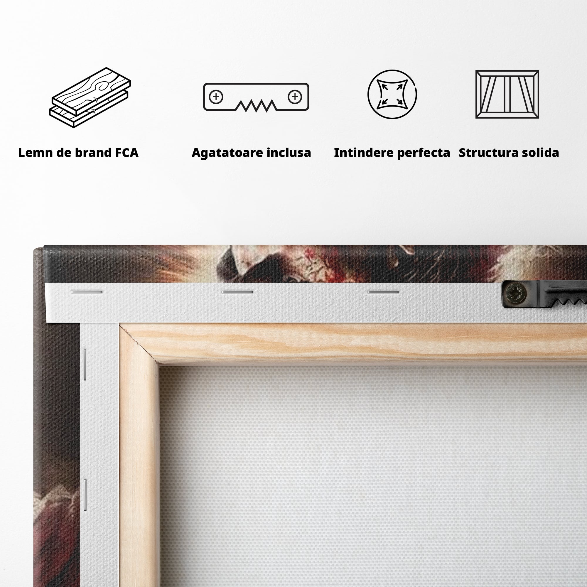 Tablou Canvas Premium LuxCanva® H1033, Jertfa Divina, Iisus, Credinta, Sacrificiu, Mantuire, Suferinta si Speranta, Martiriu, Biruinta, Arta Religioasa, Living, Dormitor