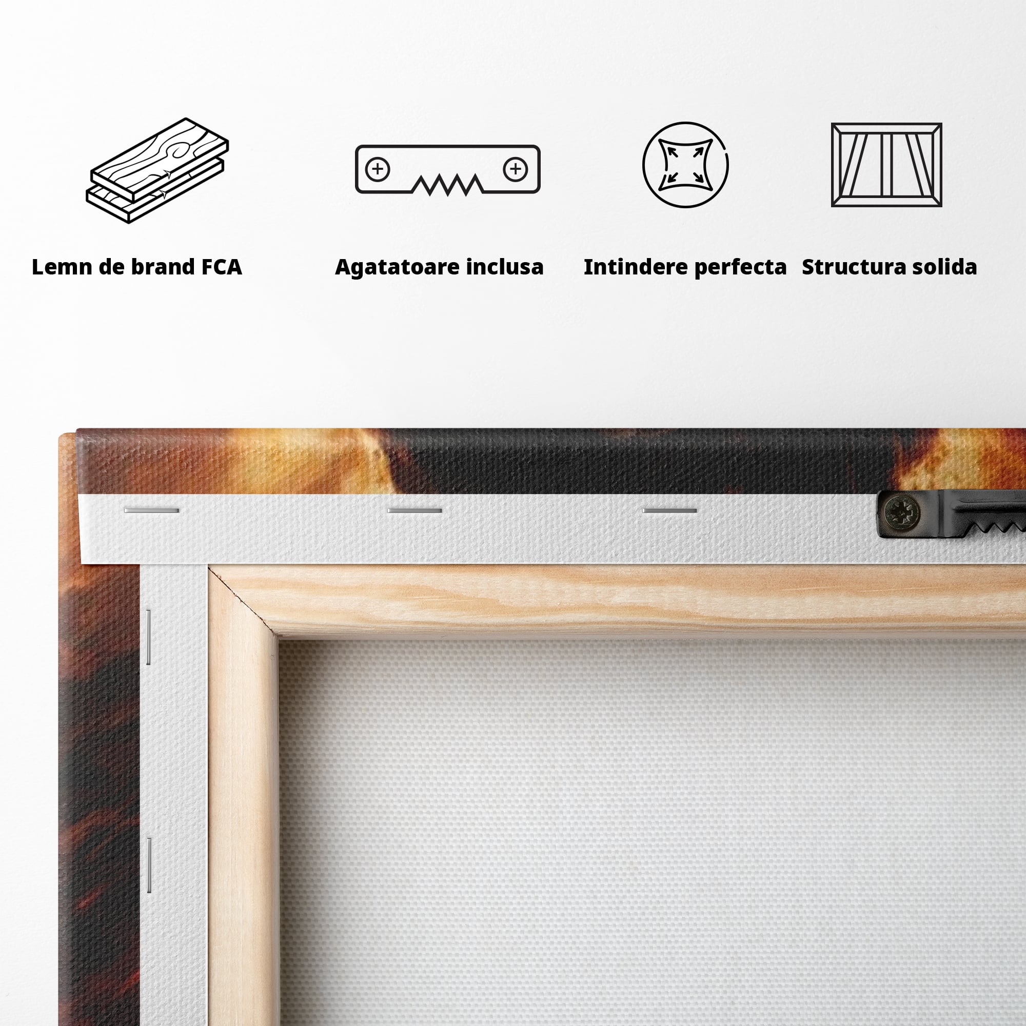 Tablou Canvas Premium LuxCanva® H1034, Forta Credintei, Iisus, Credinta, Rascumparare, Lumina si Intuneric, Sacrificiu, Mantuire, Arta Religioasa, Living, Dormitor