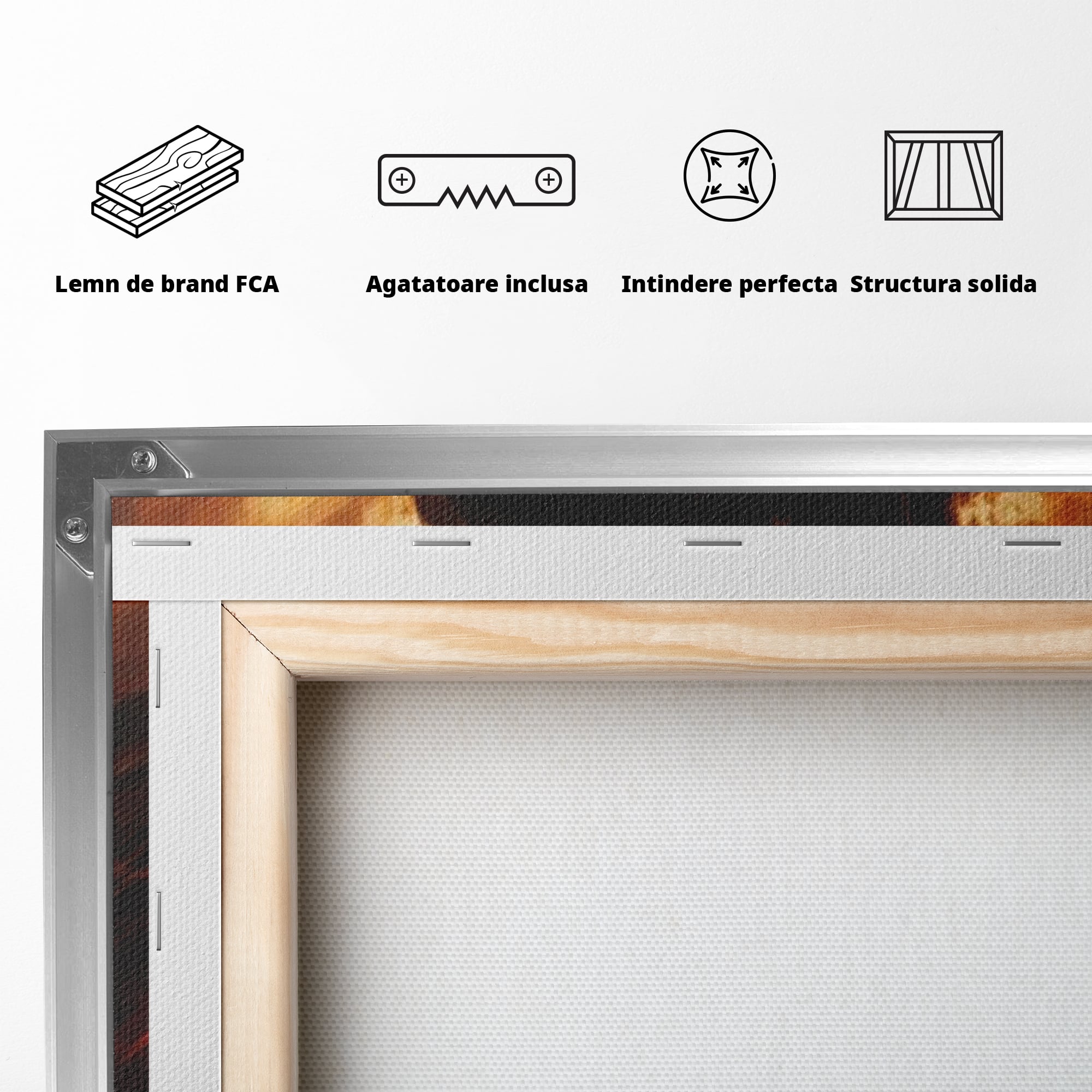 Tablou Canvas Premium LuxCanva® H1034, Forta Credintei, Iisus, Credinta, Rascumparare, Lumina si Intuneric, Sacrificiu, Mantuire, Arta Religioasa, Living, Dormitor