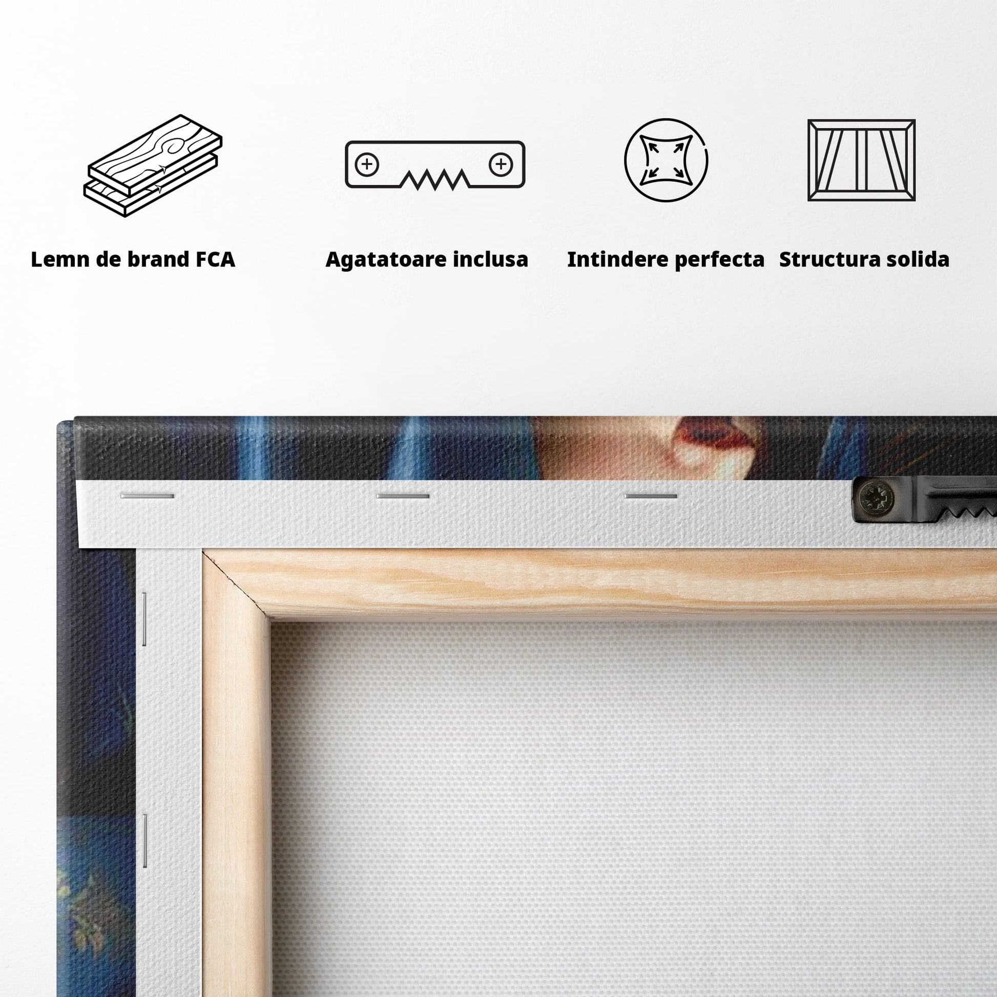 Tablou Canvas Premium LuxCanva® H1035, Rugaciunea Fecioarei, Fecioara Maria, Divinitate, Lumina, Credinta, Har, Rugaciune, Pace, Binecuvantare, Living, Dormitor