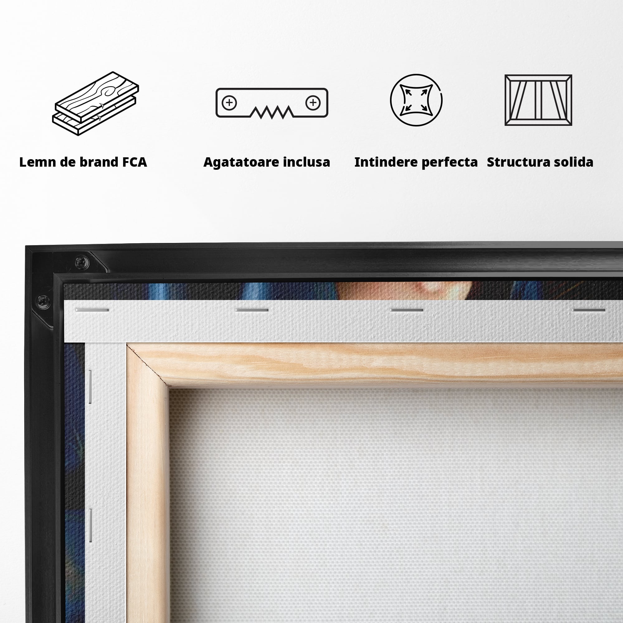 Tablou Canvas Premium LuxCanva® H1035, Rugaciunea Fecioarei, Fecioara Maria, Divinitate, Lumina, Credinta, Har, Rugaciune, Pace, Binecuvantare, Living, Dormitor