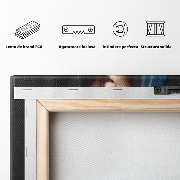 Leinwand Wandkunst Premium Leinwand Wandkunst LuxCanva® H1036, Gebetsfrieden, Jungfrau Maria, Gebet, Frieden, Glaube, Glaube, Gnade, Segen, Segen, Frieden, religiöse Kunst, Wohnen, Schlafzimmer