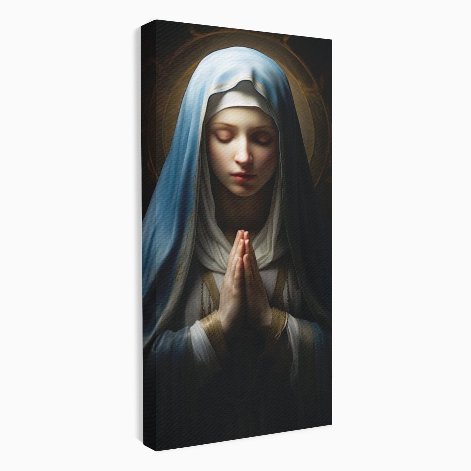 Leinwand Wandkunst Premium Leinwand Wandkunst LuxCanva® H1036, Gebetsfrieden, Jungfrau Maria, Gebet, Frieden, Glaube, Glaube, Gnade, Segen, Segen, Frieden, religiöse Kunst, Wohnen, Schlafzimmer