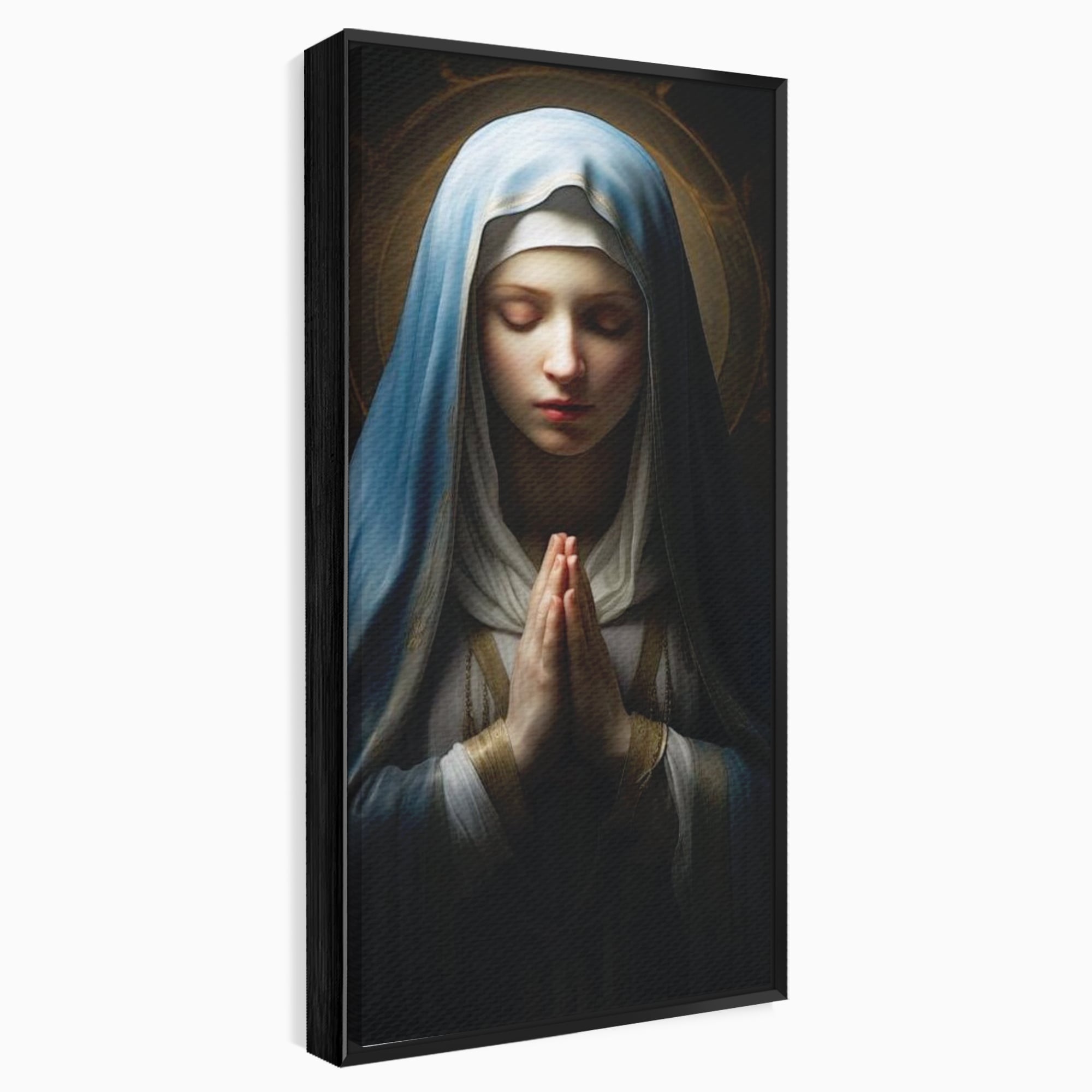 Leinwand Wandkunst Premium Leinwand Wandkunst LuxCanva® H1036, Gebetsfrieden, Jungfrau Maria, Gebet, Frieden, Glaube, Glaube, Gnade, Segen, Segen, Frieden, religiöse Kunst, Wohnen, Schlafzimmer
