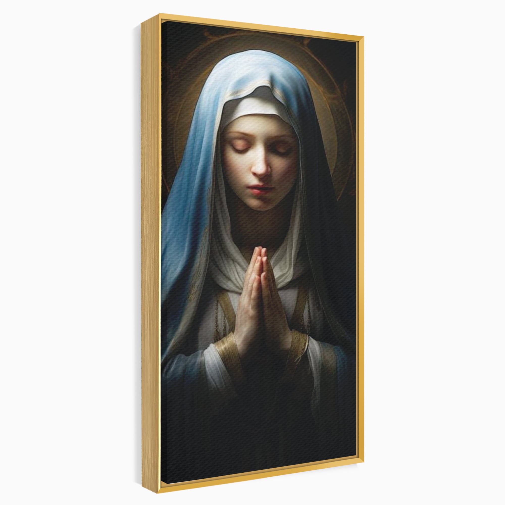 Leinwand Wandkunst Premium Leinwand Wandkunst LuxCanva® H1036, Gebetsfrieden, Jungfrau Maria, Gebet, Frieden, Glaube, Glaube, Gnade, Segen, Segen, Frieden, religiöse Kunst, Wohnen, Schlafzimmer