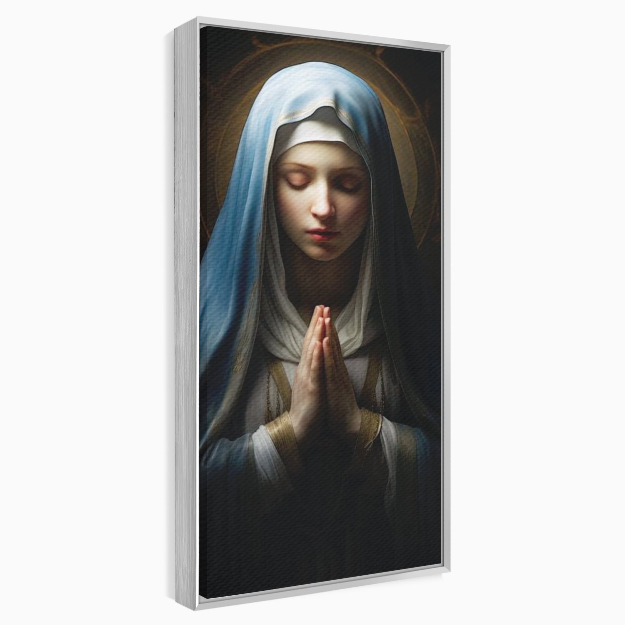 Leinwand Wandkunst Premium Leinwand Wandkunst LuxCanva® H1036, Gebetsfrieden, Jungfrau Maria, Gebet, Frieden, Glaube, Glaube, Gnade, Segen, Segen, Frieden, religiöse Kunst, Wohnen, Schlafzimmer