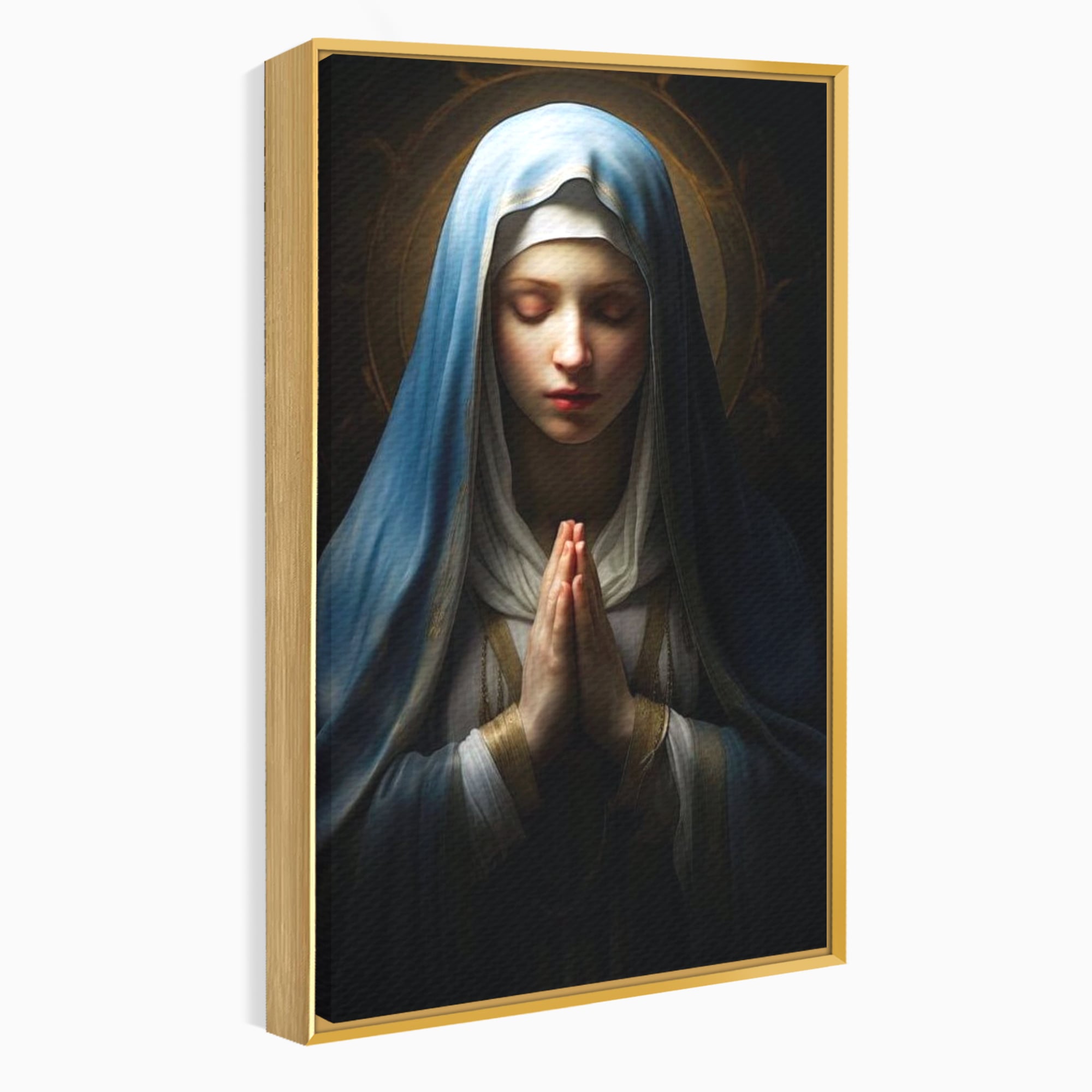 Leinwand Wandkunst Premium Leinwand Wandkunst LuxCanva® H1036, Gebetsfrieden, Jungfrau Maria, Gebet, Frieden, Glaube, Glaube, Gnade, Segen, Segen, Frieden, religiöse Kunst, Wohnen, Schlafzimmer