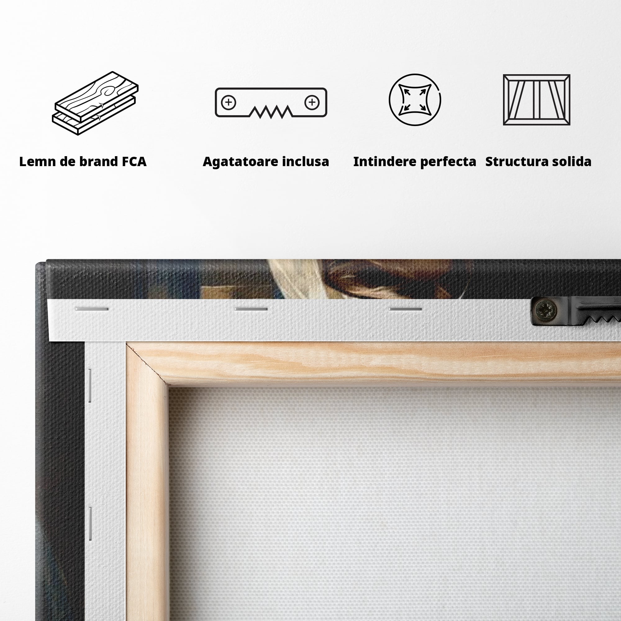 Tablou Canvas Premium LuxCanva® H1037, Mama Luminii, Fecioara Maria, Rugaciune, Lumina, Credinta, Pace, Har, Blandete, Divin, Arta Religioasa, Living, Dormitor