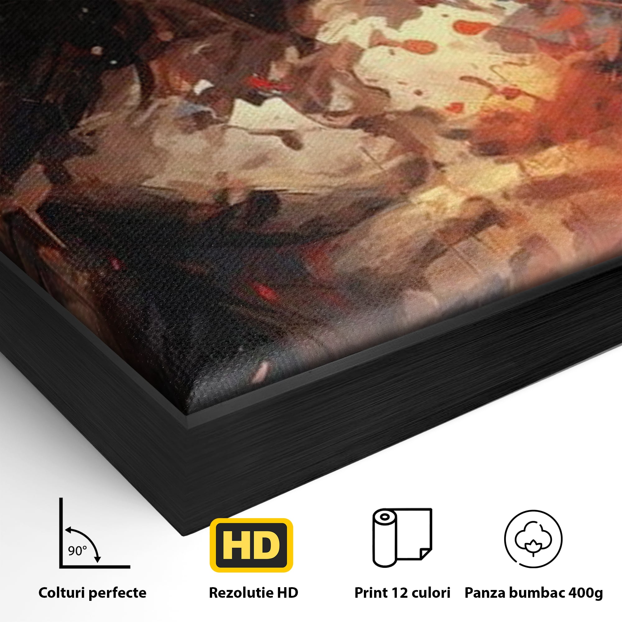 Tablou Canvas Premium LuxCanva® H1040, Patimile lui Hristos, Iisus, Martiriu, Forta Interioara, Sacrificiu, Divinitate, Gratie, Mantuire, Arta Sacra, Living, Dormitor