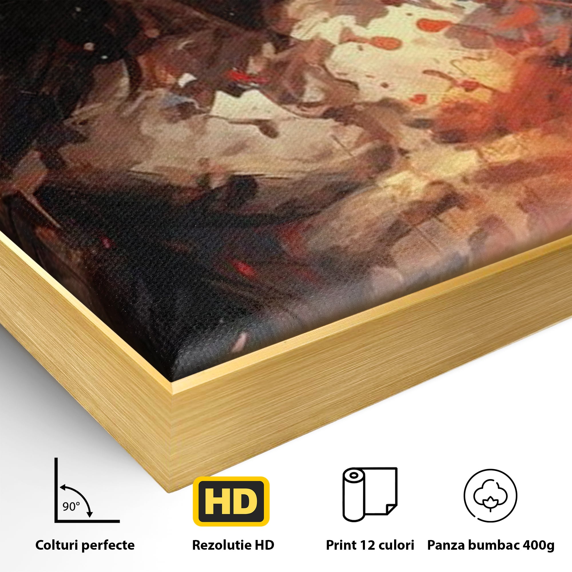 Tablou Canvas Premium LuxCanva® H1040, Patimile lui Hristos, Iisus, Martiriu, Forta Interioara, Sacrificiu, Divinitate, Gratie, Mantuire, Arta Sacra, Living, Dormitor