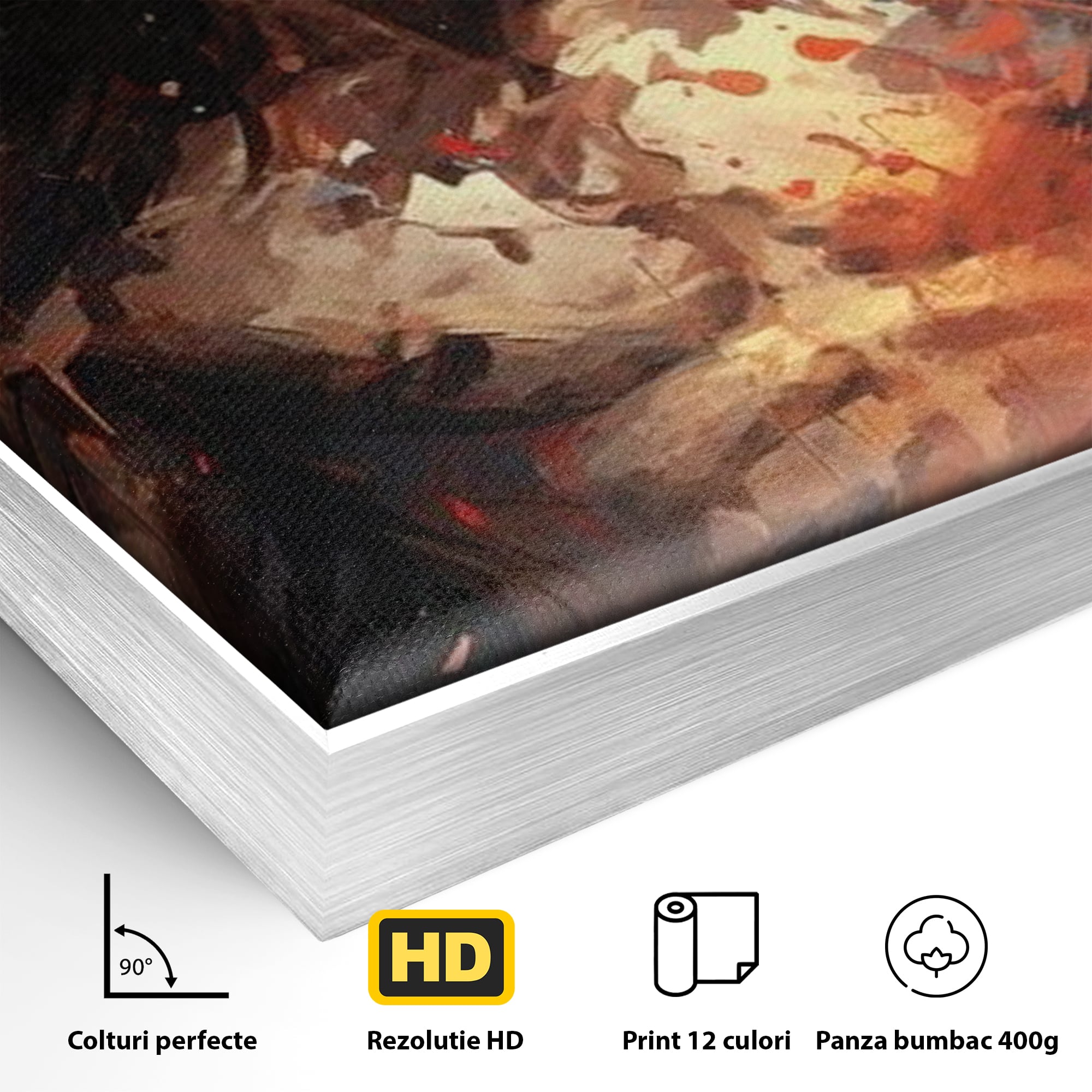 Tablou Canvas Premium LuxCanva® H1040, Patimile lui Hristos, Iisus, Martiriu, Forta Interioara, Sacrificiu, Divinitate, Gratie, Mantuire, Arta Sacra, Living, Dormitor