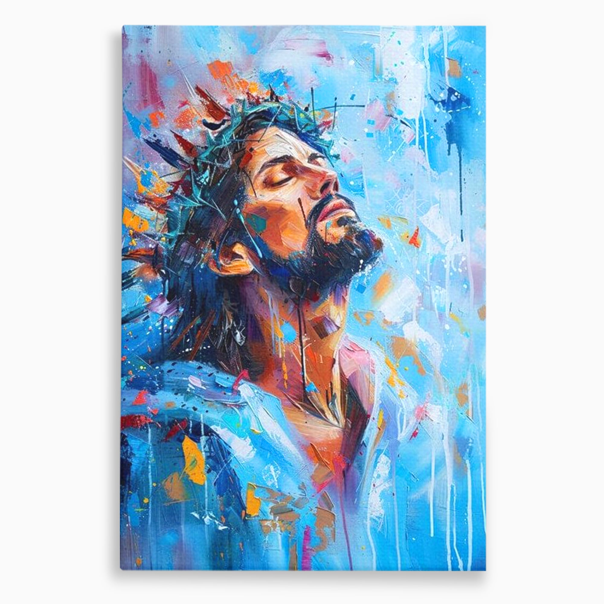 Tablou Canvas Premium LuxCanva® H1043, Coroana Sperantei, Iisus, Credinta, Speranta, Mantuire, Har, Emotie, Coroana de Spini, Arta Religioasa, Living, Dormitor
