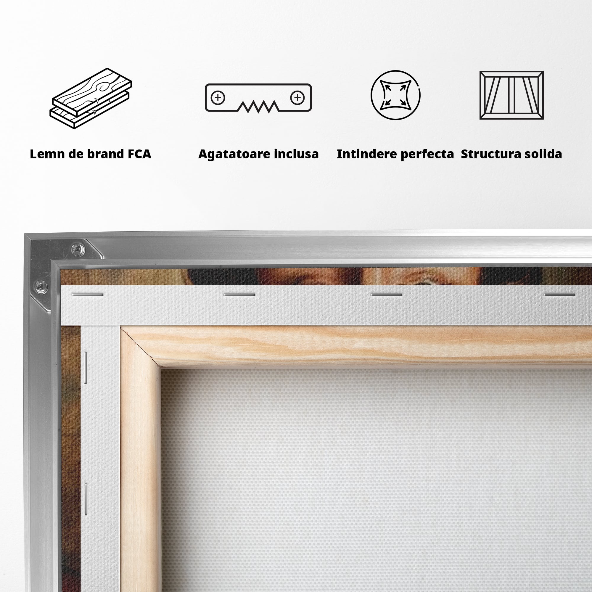 Tablou Canvas Premium LuxCanva® H1049, Portretul lui Iisus, Iisus, Chip, Credinta, Speranta, Mantuire, Sacrificiu, Spiritualitate, Har, Arta Religioasa, Living, Dormitor