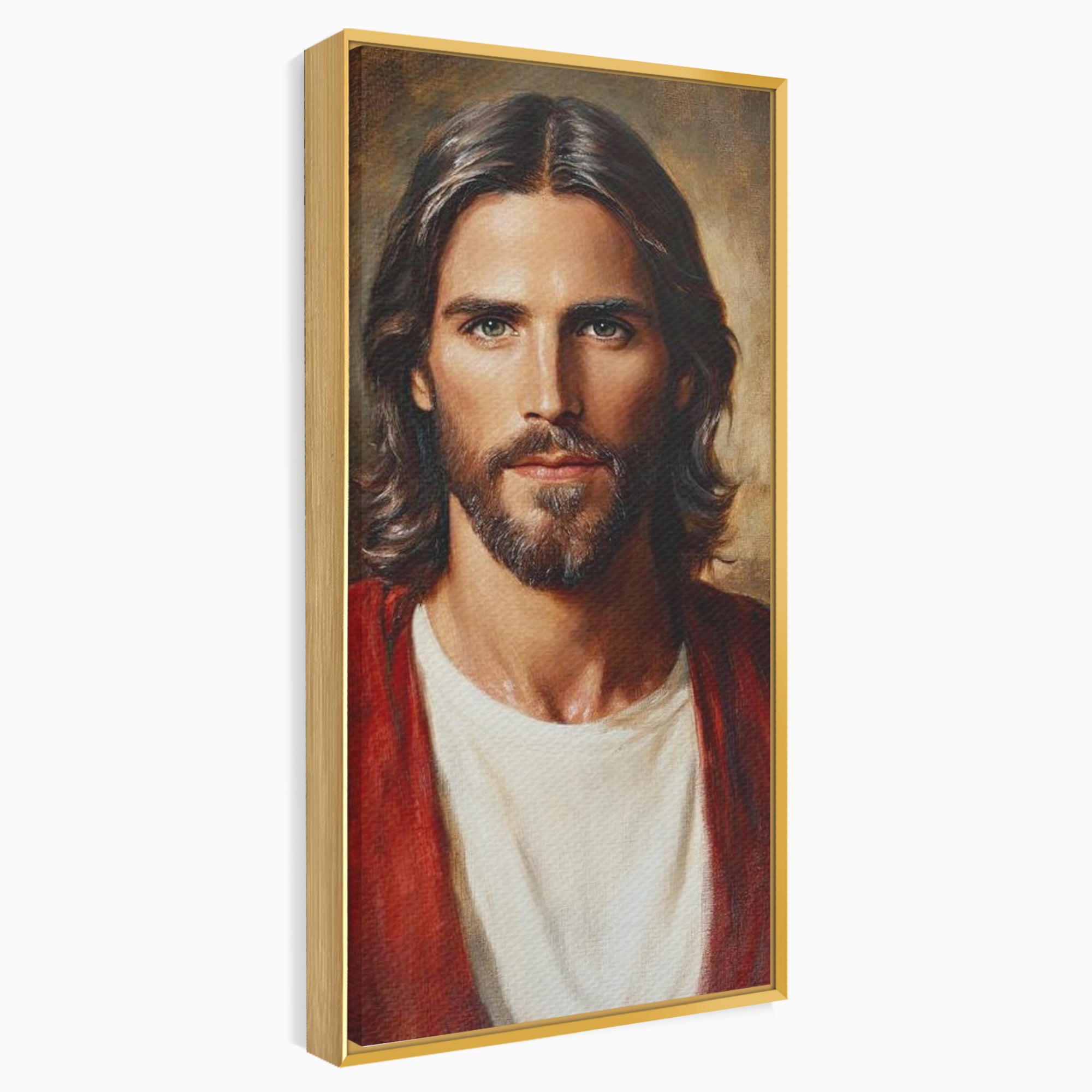 Tablou Canvas Premium LuxCanva® H1049, Portretul lui Iisus, Iisus, Chip, Credinta, Speranta, Mantuire, Sacrificiu, Spiritualitate, Har, Arta Religioasa, Living, Dormitor