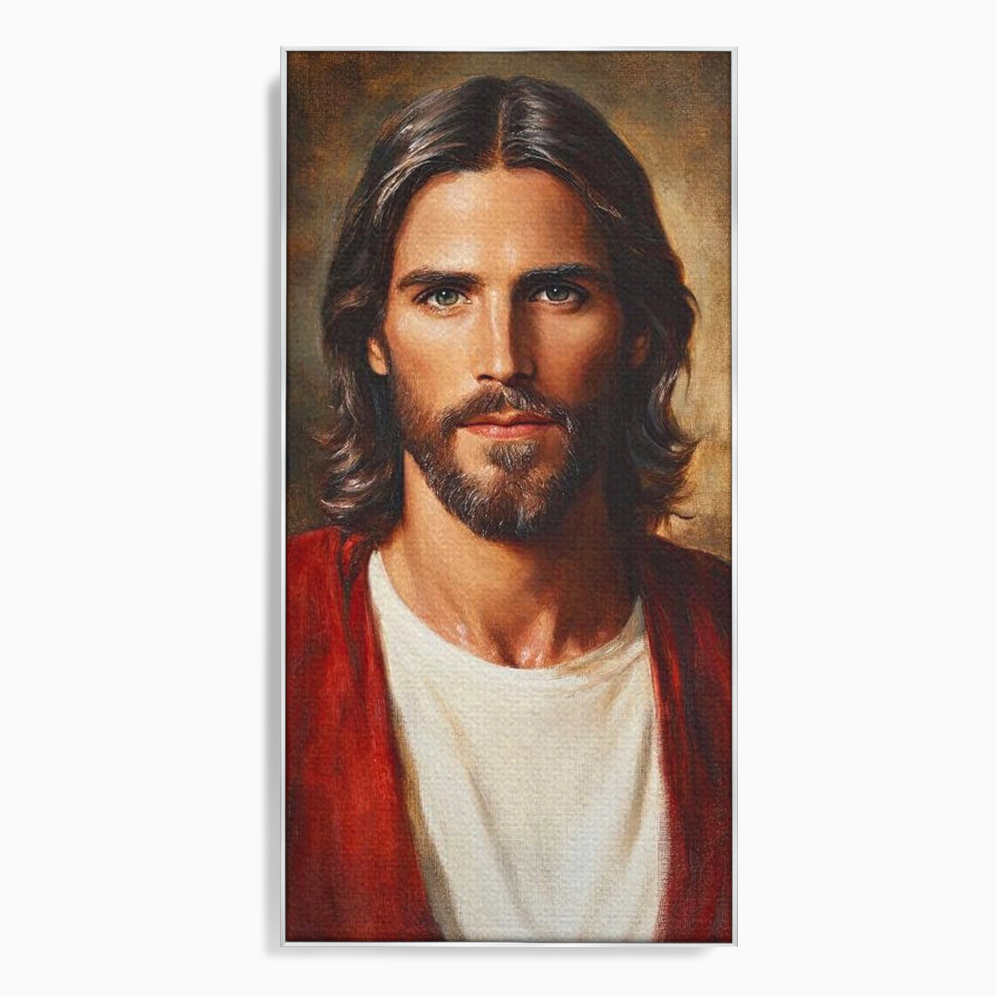 Tablou Canvas Premium LuxCanva® H1049, Portretul lui Iisus, Iisus, Chip, Credinta, Speranta, Mantuire, Sacrificiu, Spiritualitate, Har, Arta Religioasa, Living, Dormitor