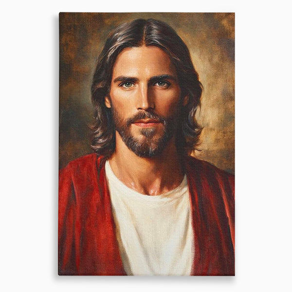 Tablou Canvas Premium LuxCanva® H1049, Portretul lui Iisus, Iisus, Chip, Credinta, Speranta, Mantuire, Sacrificiu, Spiritualitate, Har, Arta Religioasa, Living, Dormitor