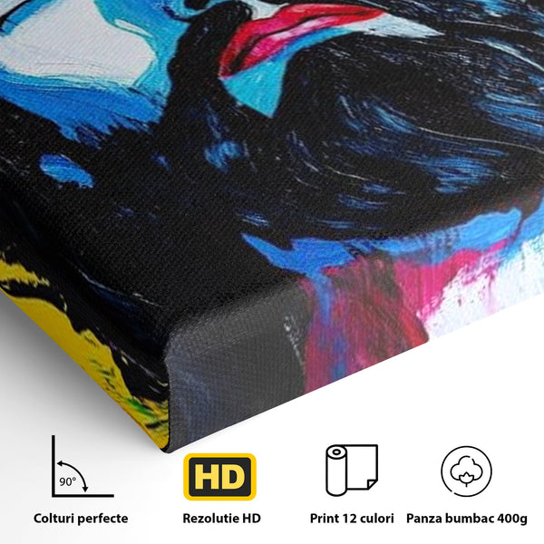 Tablou Canvas Premium LuxCanva® H1050, Contemplare Divina, Iisus, Contemplare, Pace Interioara, Coroana de Spini, Serenitate, Arta Religioasa Moderna, Living, Dormitor