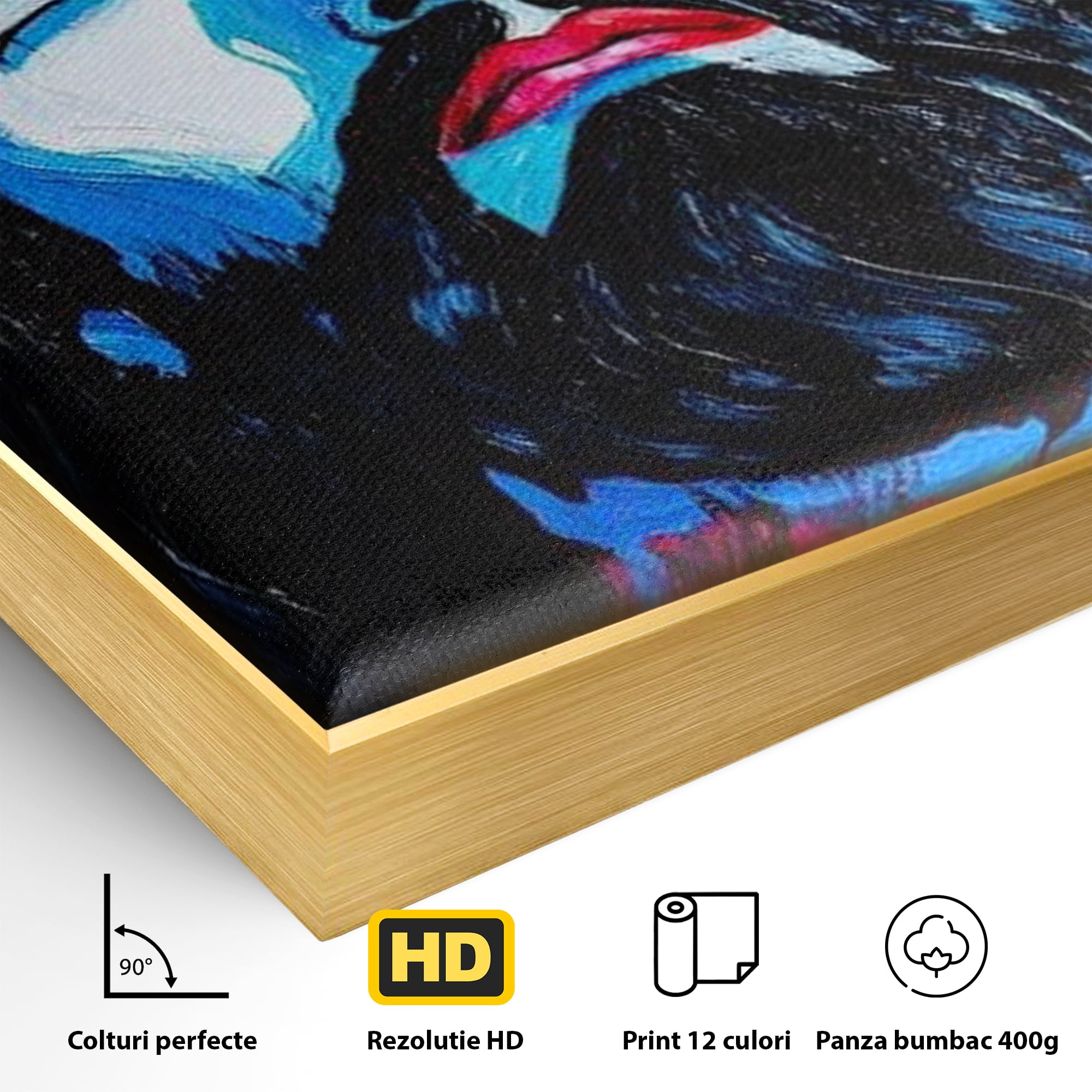 Tablou Canvas Premium LuxCanva® H1050, Contemplare Divina, Iisus, Contemplare, Pace Interioara, Coroana de Spini, Serenitate, Arta Religioasa Moderna, Living, Dormitor