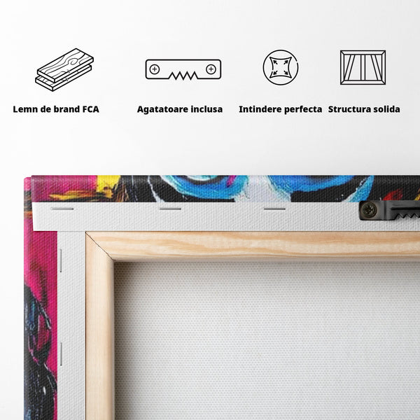 Tablou Canvas Premium LuxCanva® H1050, Contemplare Divina, Iisus, Contemplare, Pace Interioara, Coroana de Spini, Serenitate, Arta Religioasa Moderna, Living, Dormitor