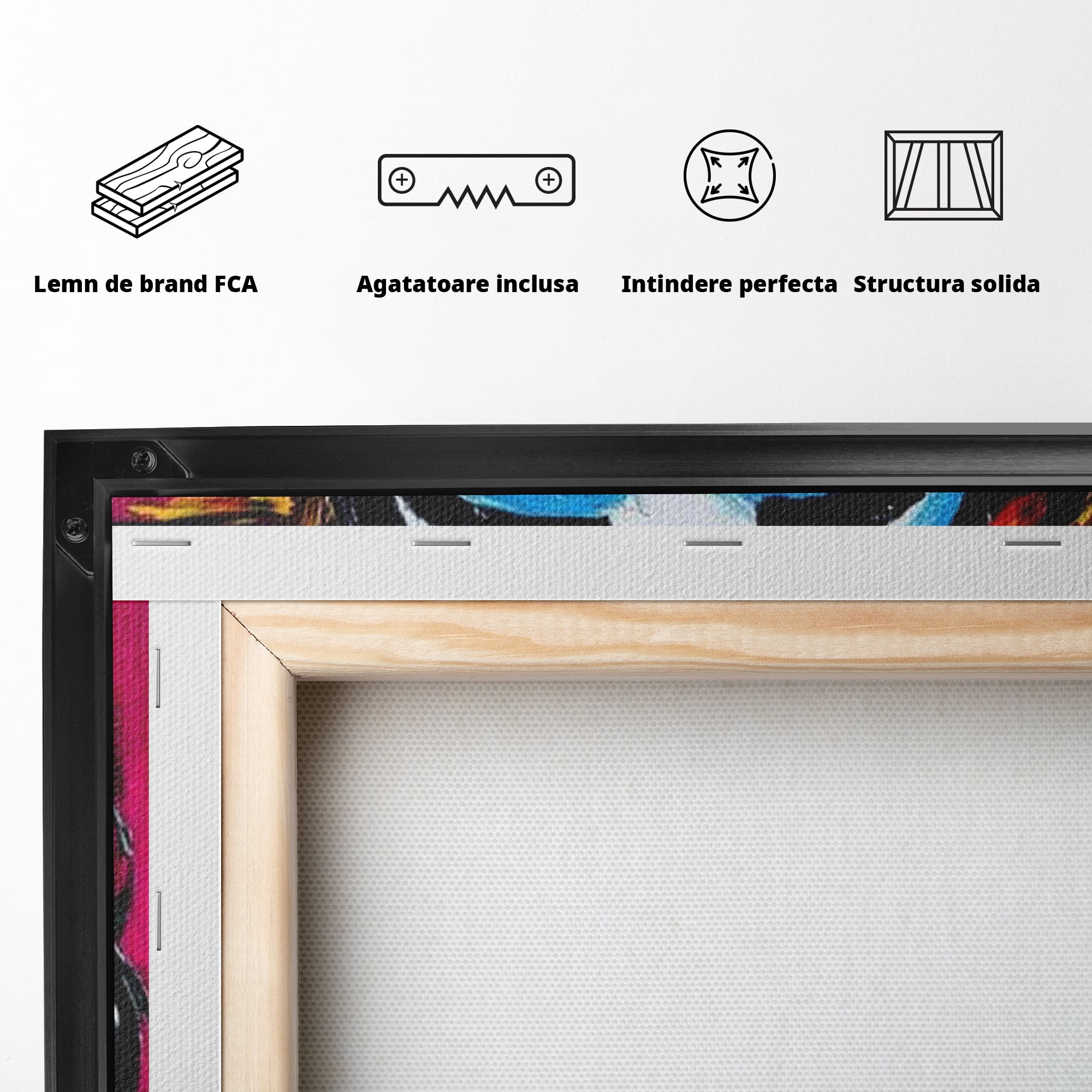 Tablou Canvas Premium LuxCanva® H1050, Contemplare Divina, Iisus, Contemplare, Pace Interioara, Coroana de Spini, Serenitate, Arta Religioasa Moderna, Living, Dormitor