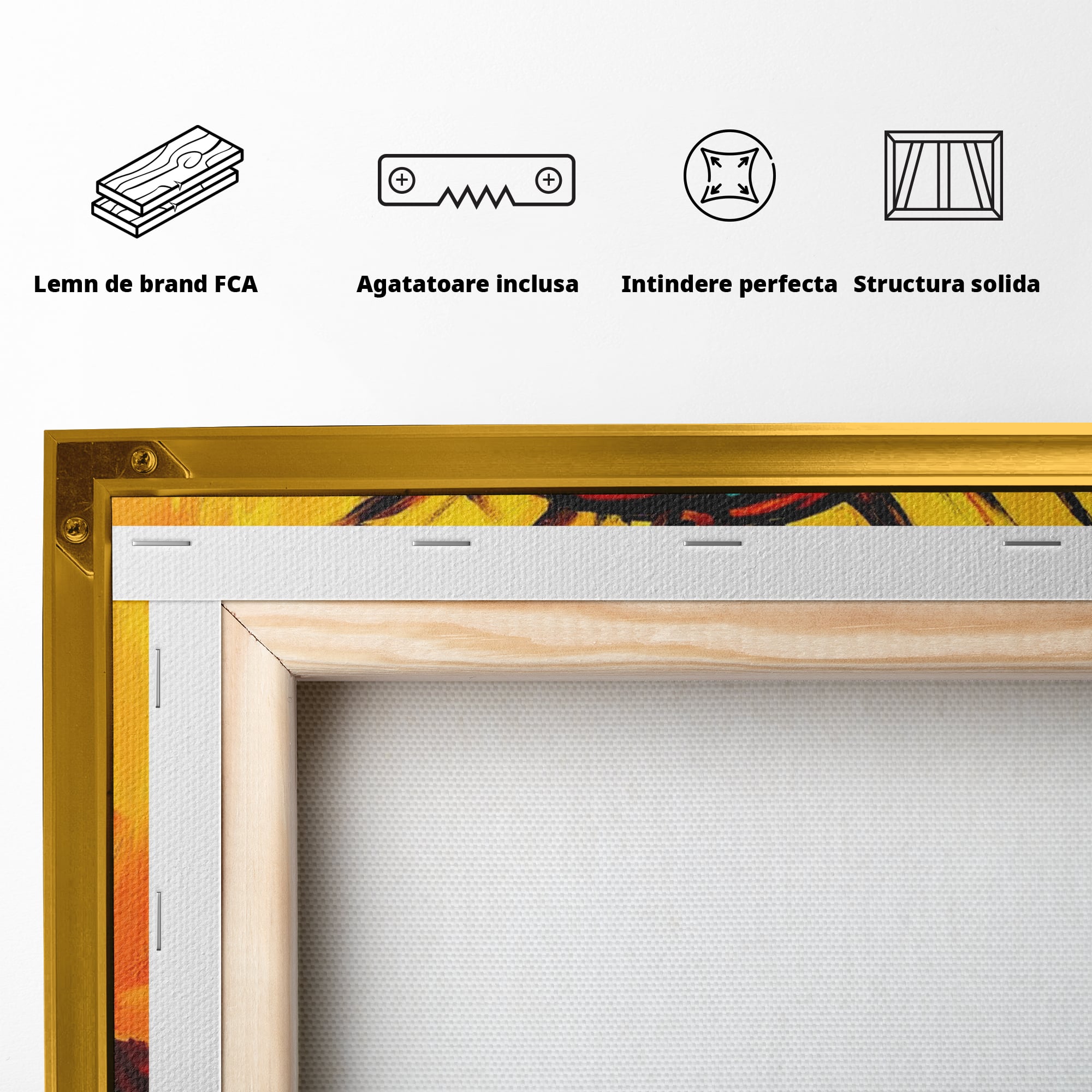 Tablou Canvas Premium LuxCanva® H1053, Sacrificiu Divin, Iisus, Contemplare, Pace Interioara, Coroana de Spini, Cer, Chip, Arta Religioasa Moderna, Living, Dormitor