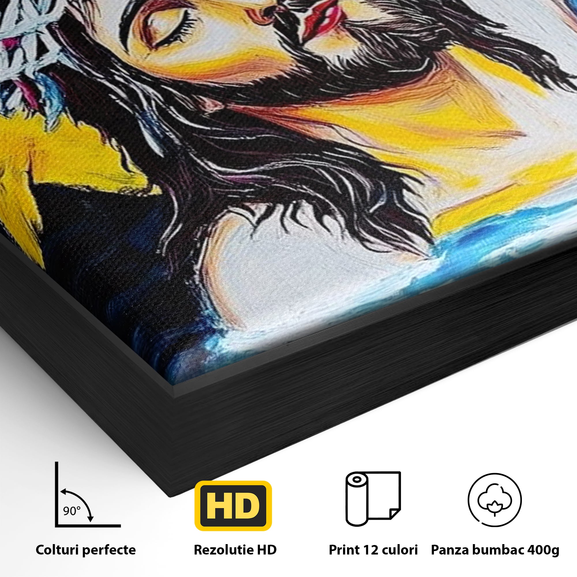 Tablou Canvas Premium LuxCanva® H1054, Jertfa si Lumina, Iisus, Sacrificiu, Iertare, Lumina, Sange, Apa, Ramuri, Coroana, Arta Religioasa Moderna, Living, Dormitor