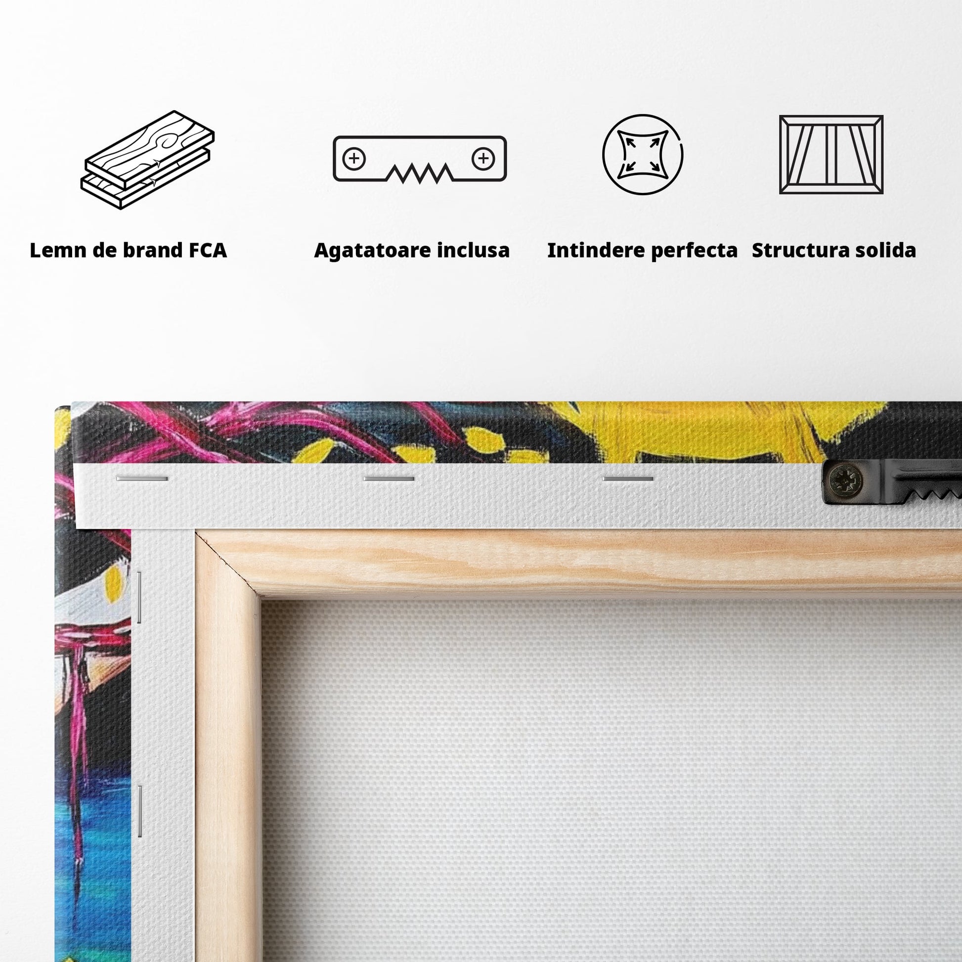 Tablou Canvas Premium LuxCanva® H1054, Jertfa si Lumina, Iisus, Sacrificiu, Iertare, Lumina, Sange, Apa, Ramuri, Coroana, Arta Religioasa Moderna, Living, Dormitor