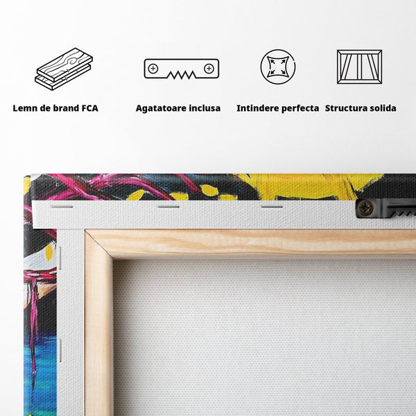 Tablou Canvas Premium LuxCanva® H1054, Jertfa si Lumina, Iisus, Sacrificiu, Iertare, Lumina, Sange, Apa, Ramuri, Coroana, Arta Religioasa Moderna, Living, Dormitor