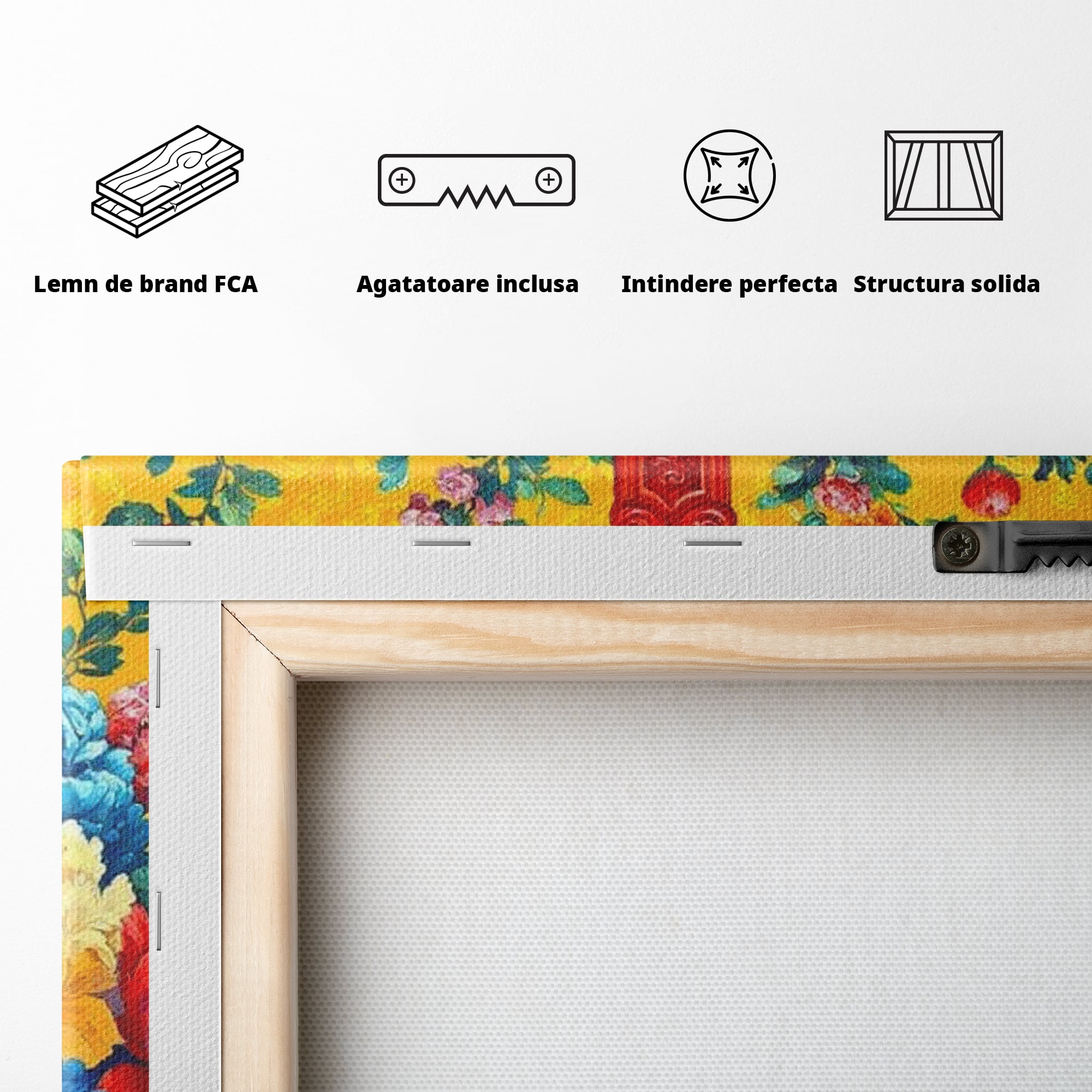 Tablou Canvas Premium LuxCanva® H1058, Credinta Vie, Credinta, Cruce, Flori, Gradina, Lumina, Rasarit, Speranta, Puritate, Spiritualitate, Simbol Sacru, Living, Dormitor