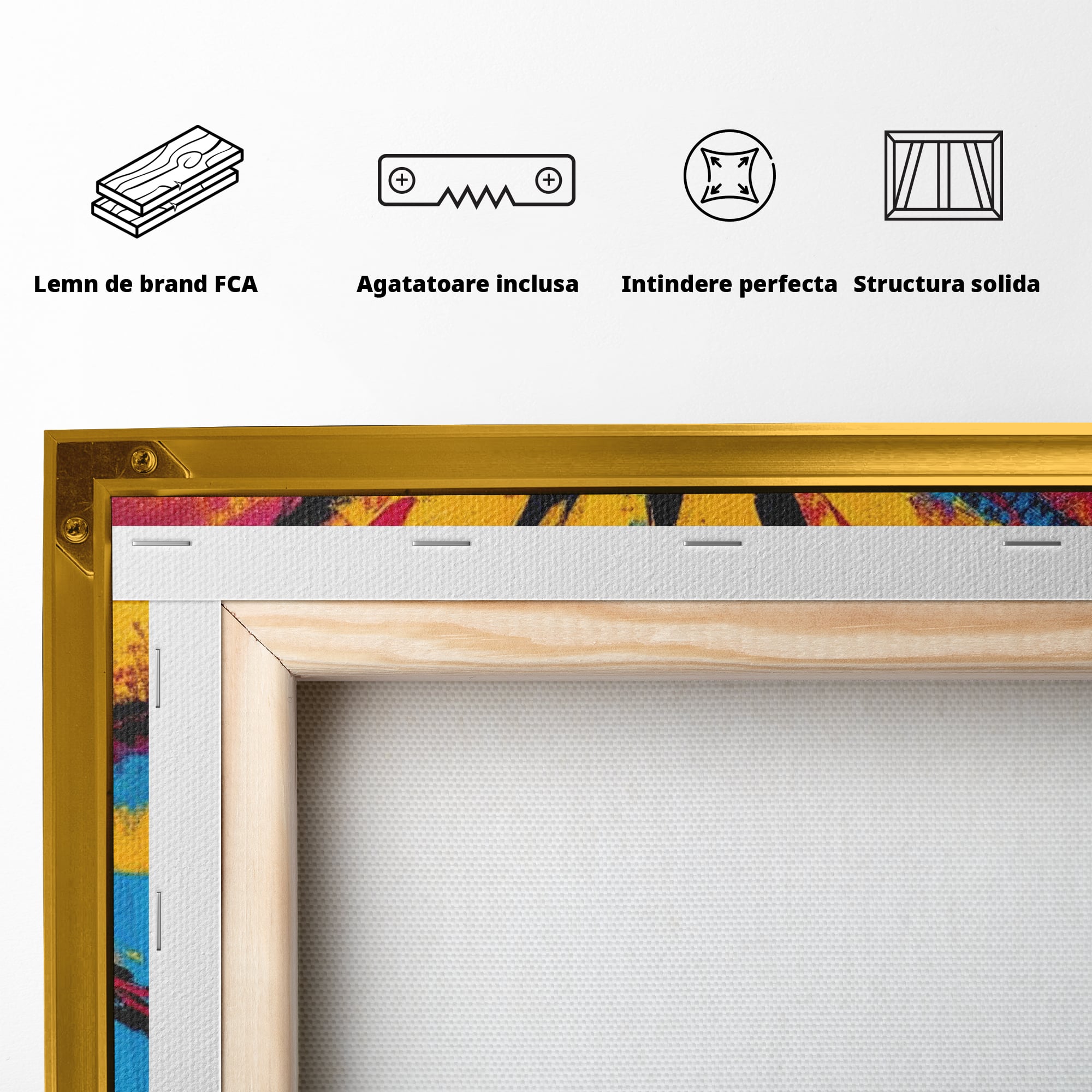 Tablou Canvas Premium LuxCanva® H1062, Sacrificiu Etern, Iisus, Contemplare, Pace Interioara, Coroana de Spini, Cer, Chip, Arta Religioasa Moderna, Living, Dormitor