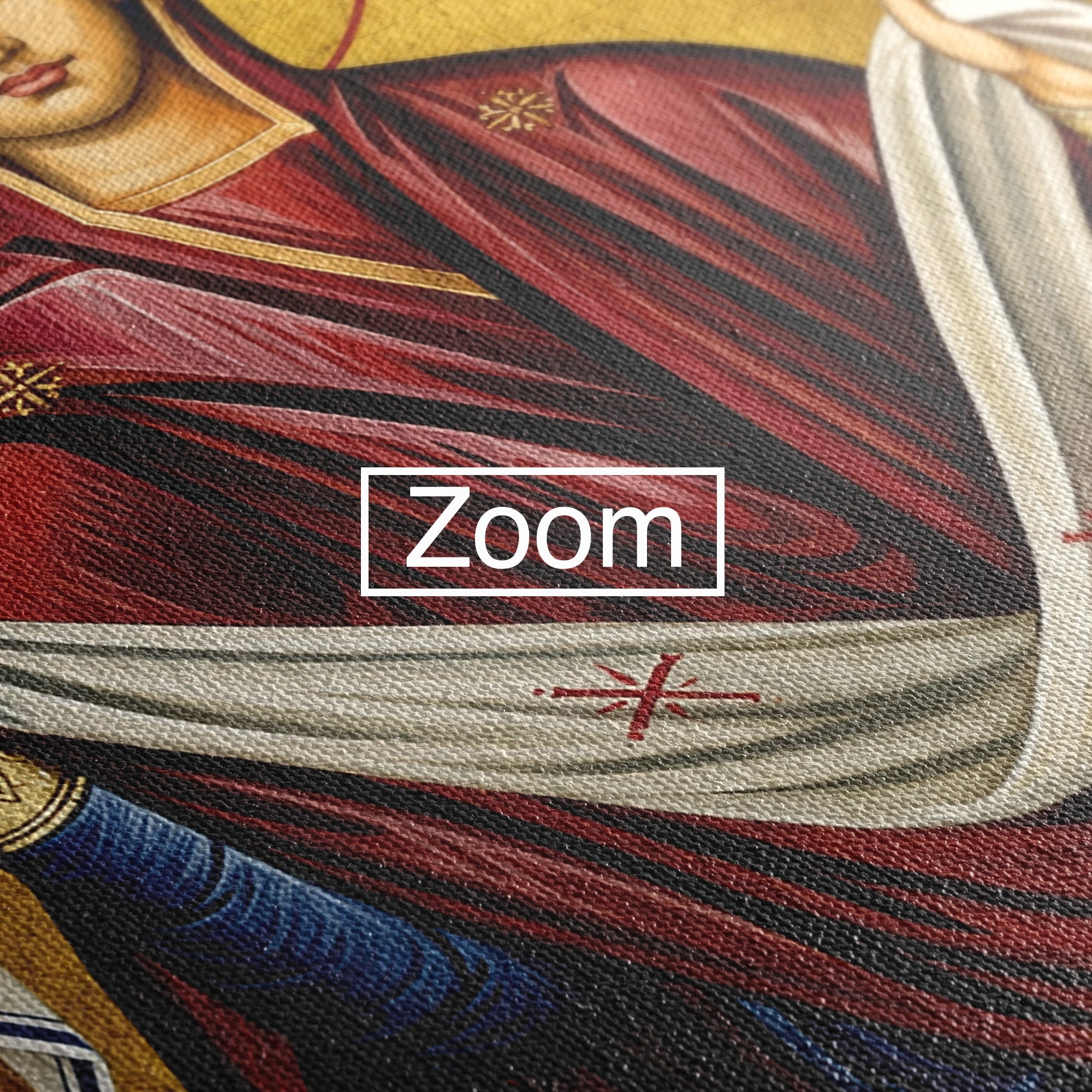 Tablou Canvas Premium LuxCanva® H1063, Acoperamantul Maicii Domnului, Icoana, Religios, Spiritualitate, Credinta, Dormitor, Birou, Culori Vibrante