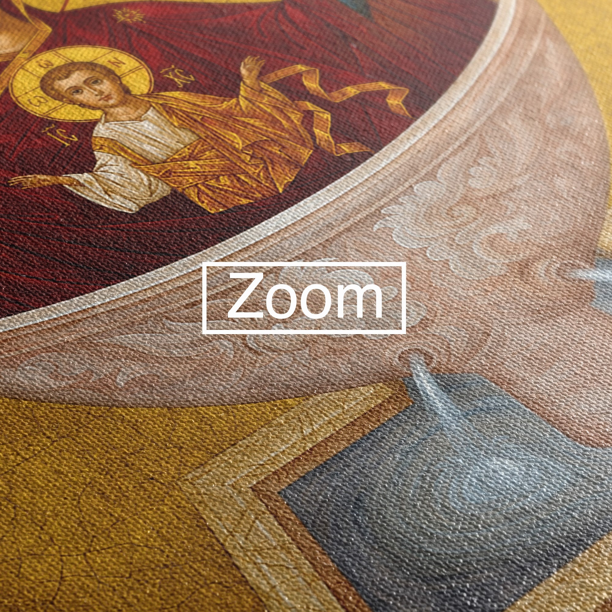 Tablou Canvas Premium LuxCanva® H1077, Icoana Maicii Domnului Izvorul Tamaduirii, Religie, Icoana, Spiritualitate, Traditie, Dormitor, Culori Vibrante