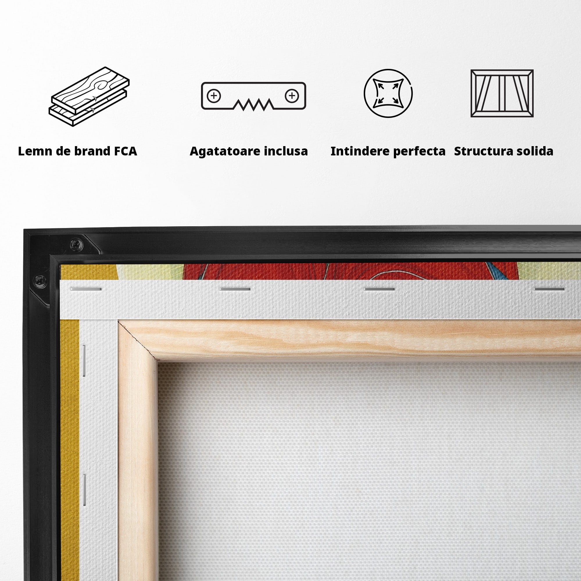 Tablou Canvas Premium LuxCanva® H1084, Icoana Pentru Binecuvantarea Casei si Gospodariei, Icoana, Religie, Spiritualitate, Arta Sacra, Dormitor, Hol, Culori Vibrante